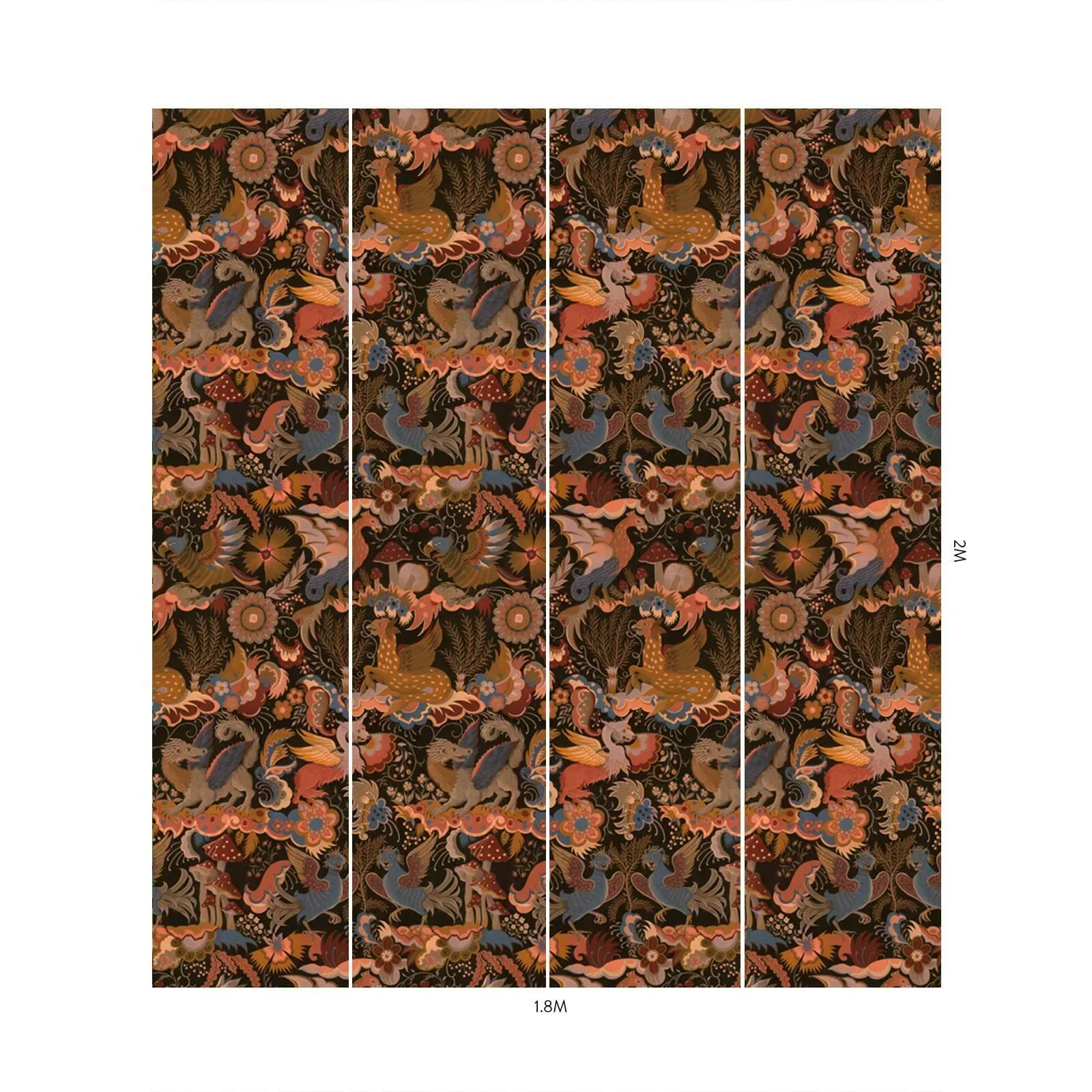 House of Hackney Phantasia Wallpaper – Selenite Orange | Wallpaper Twins House of Hackney Phantasia wallpaper in Selenite Orange – SKU 1-WA-PHA-DI-SEL-XXX