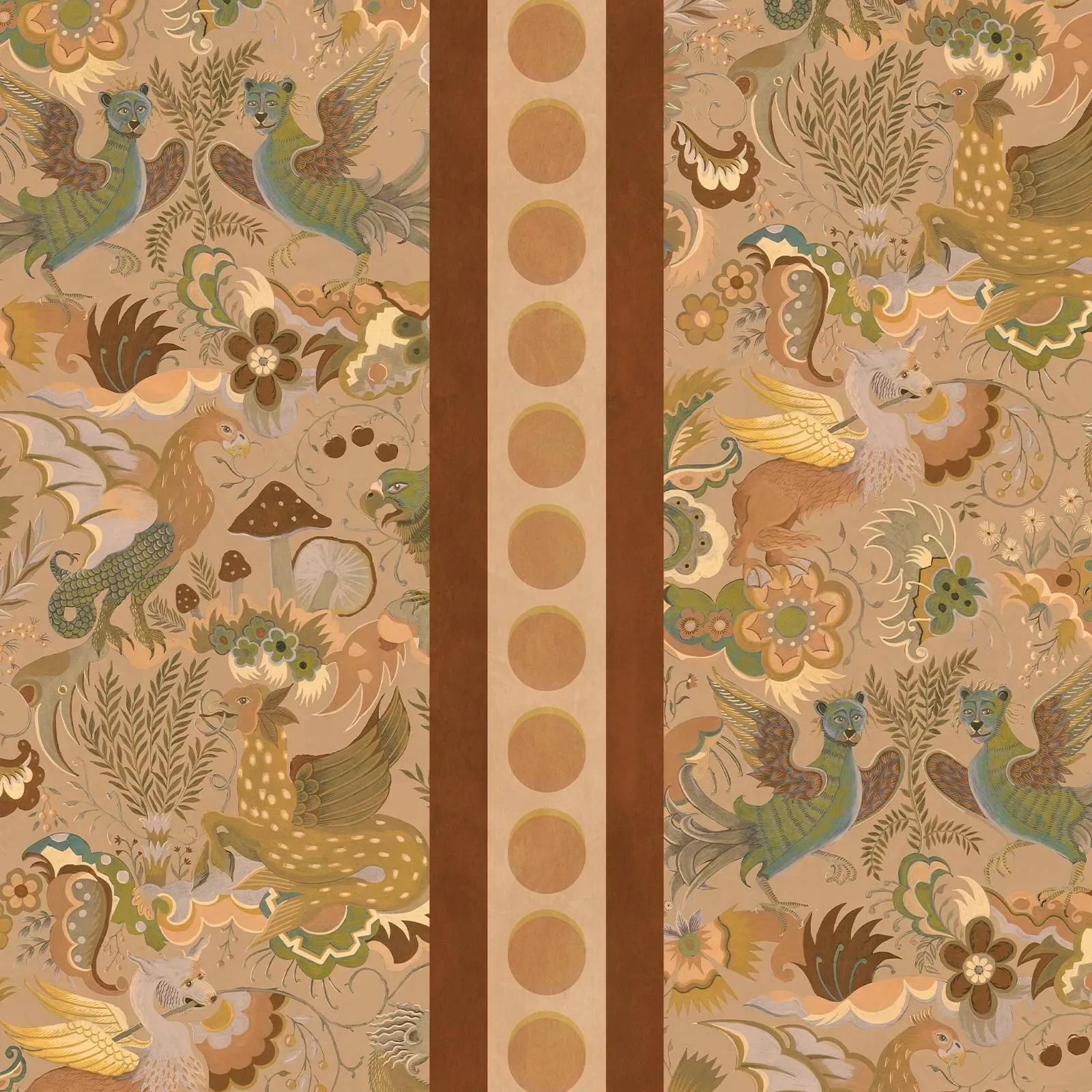 PHANTASIA BY PIERCE AND WARD Wallpaper – Taupe