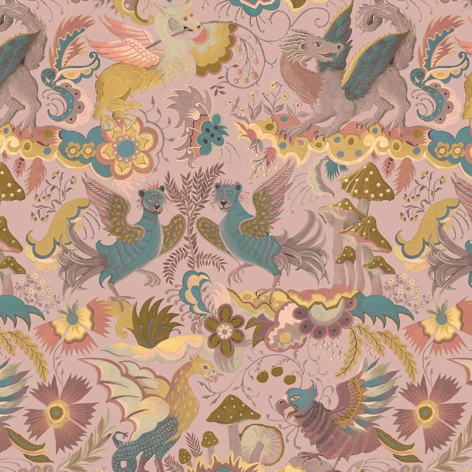 House of Hackney Phantasia wallpaper in Tourmaline – SKU 1-WA-PHA-DI-TOU-XXX