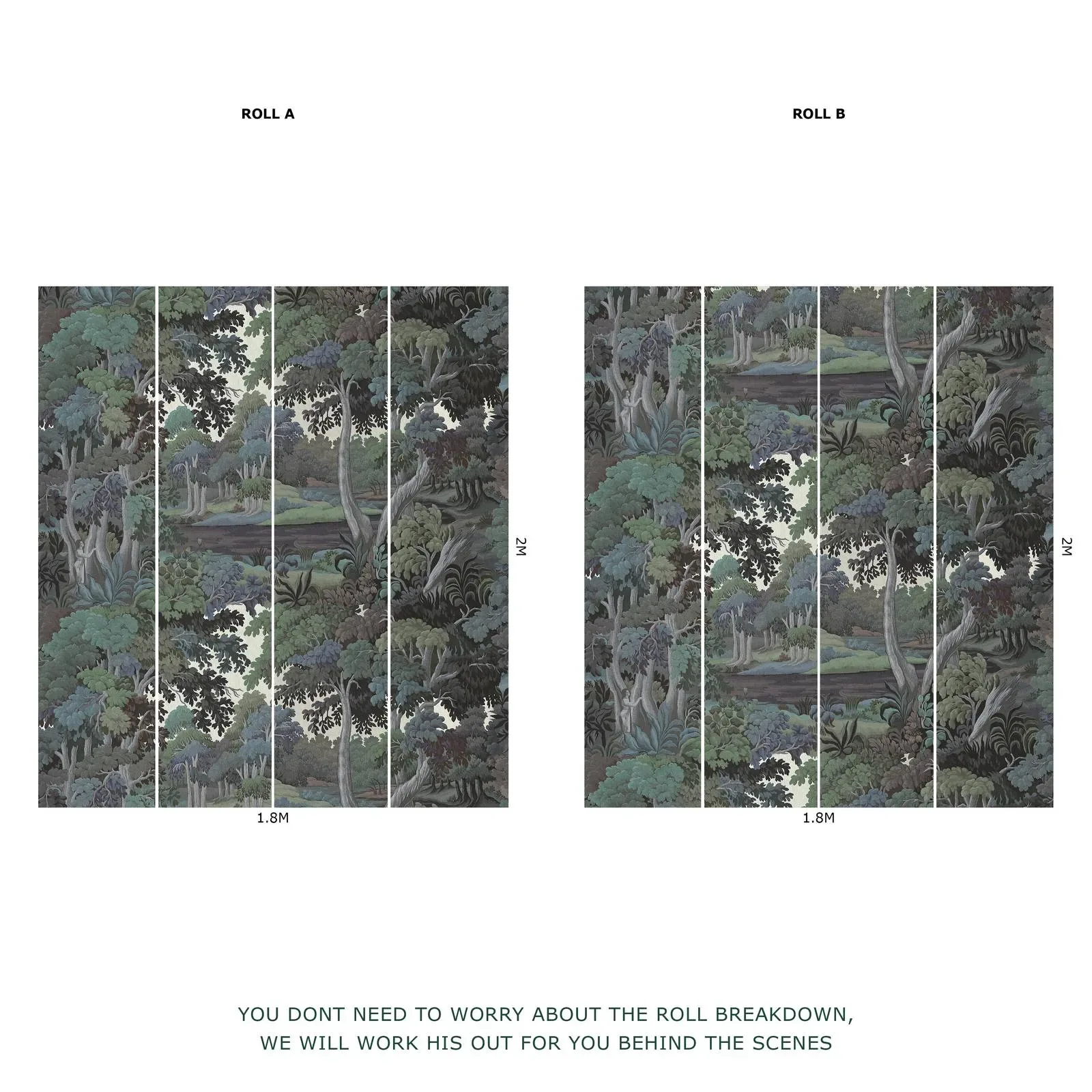House of Hackney Plantasia wallpaper in Amazonite – SKU 1-WA-PLA-DI-TWI-XXX