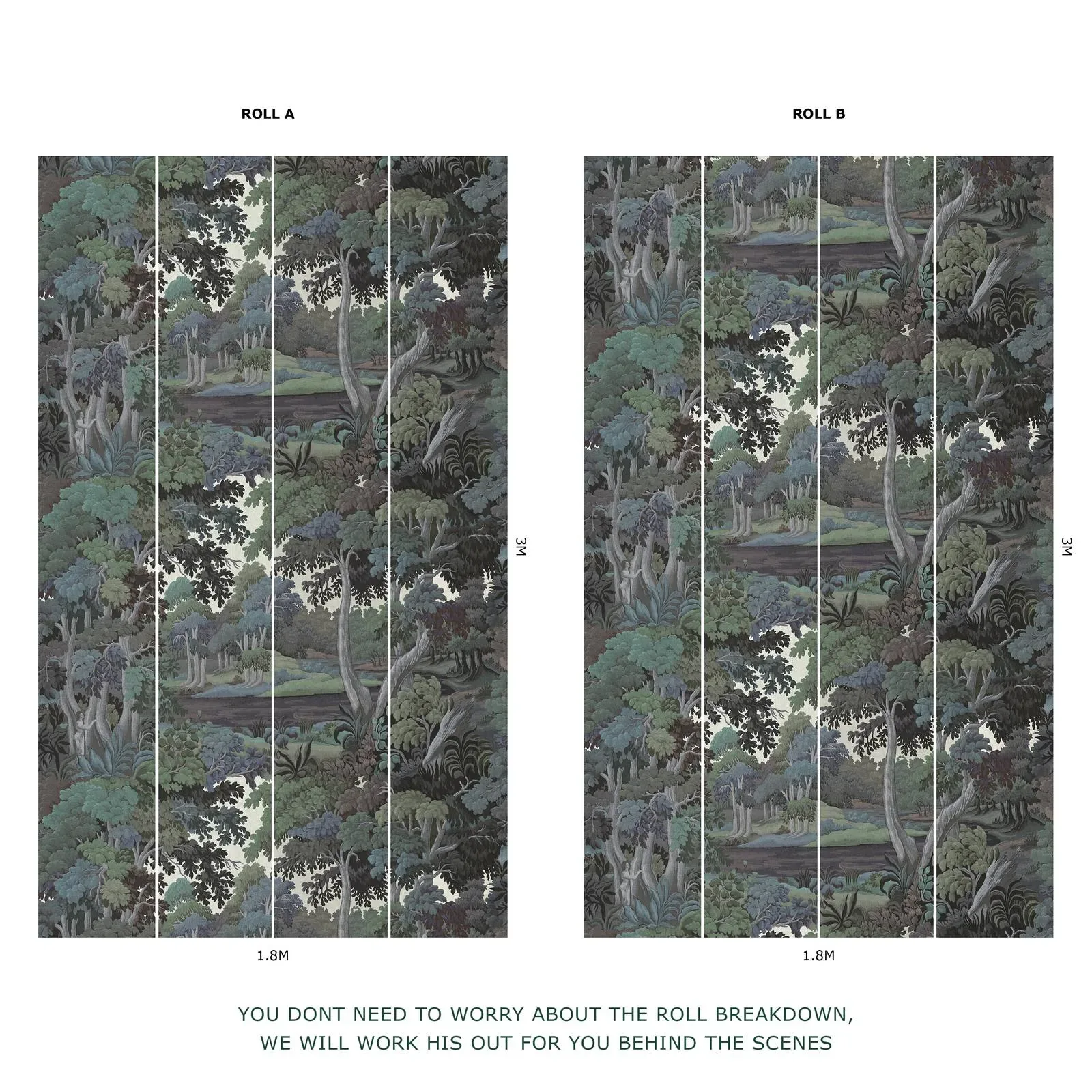 House of Hackney Plantasia wallpaper in Amazonite – SKU 1-WA-PLA-DI-TWI-XXX