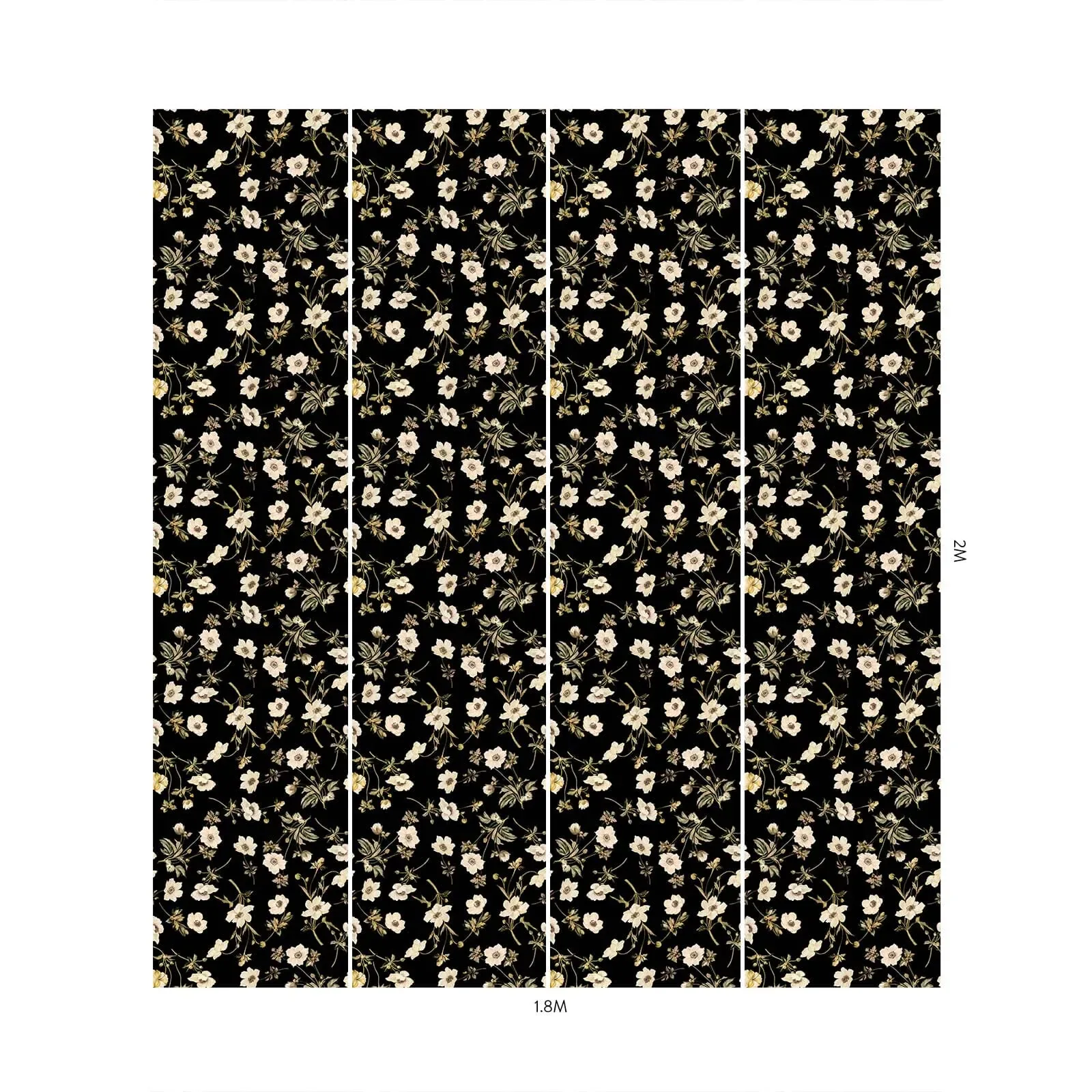 House of Hackney Poppium Wallpaper – Black | Wallpaper Twins House of Hackney Poppium wallpaper in Black – SKU 1-WA-POP-DI-BLK-XXX