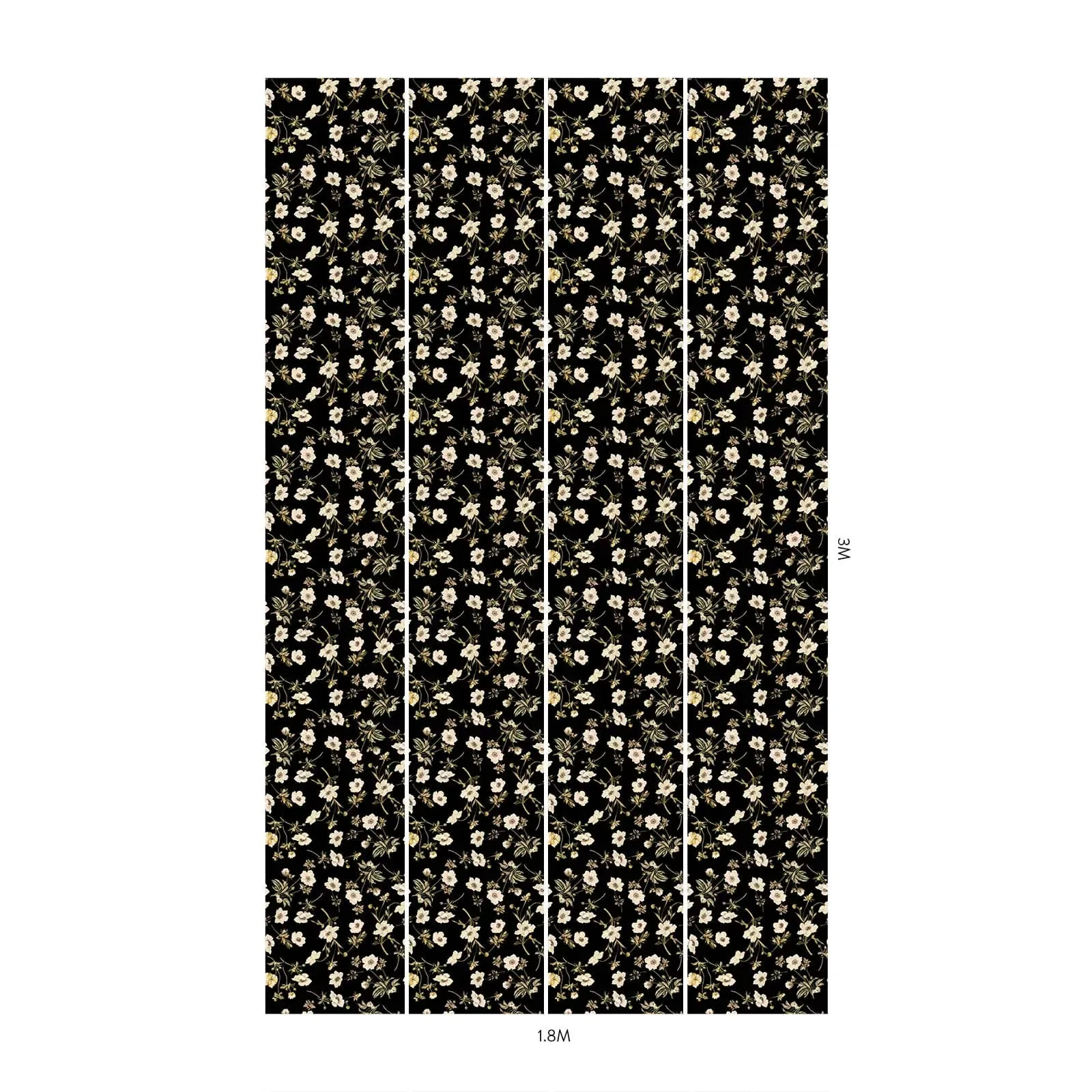 House of Hackney Poppium Wallpaper – Black | Wallpaper Twins House of Hackney Poppium wallpaper in Black – SKU 1-WA-POP-DI-BLK-XXX