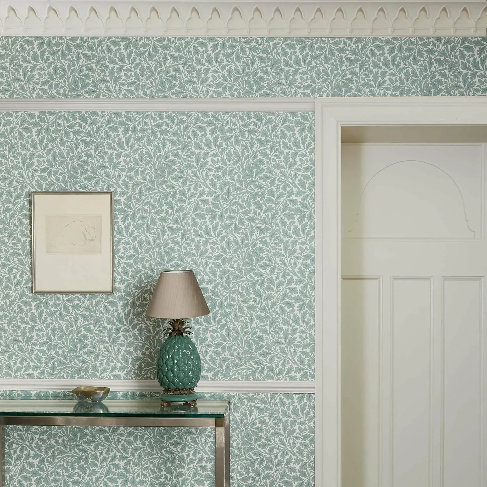 House of Hackney Quercus wallpaper in Moonstone – SKU 1-WA-QUE-DI-MOO-XXX