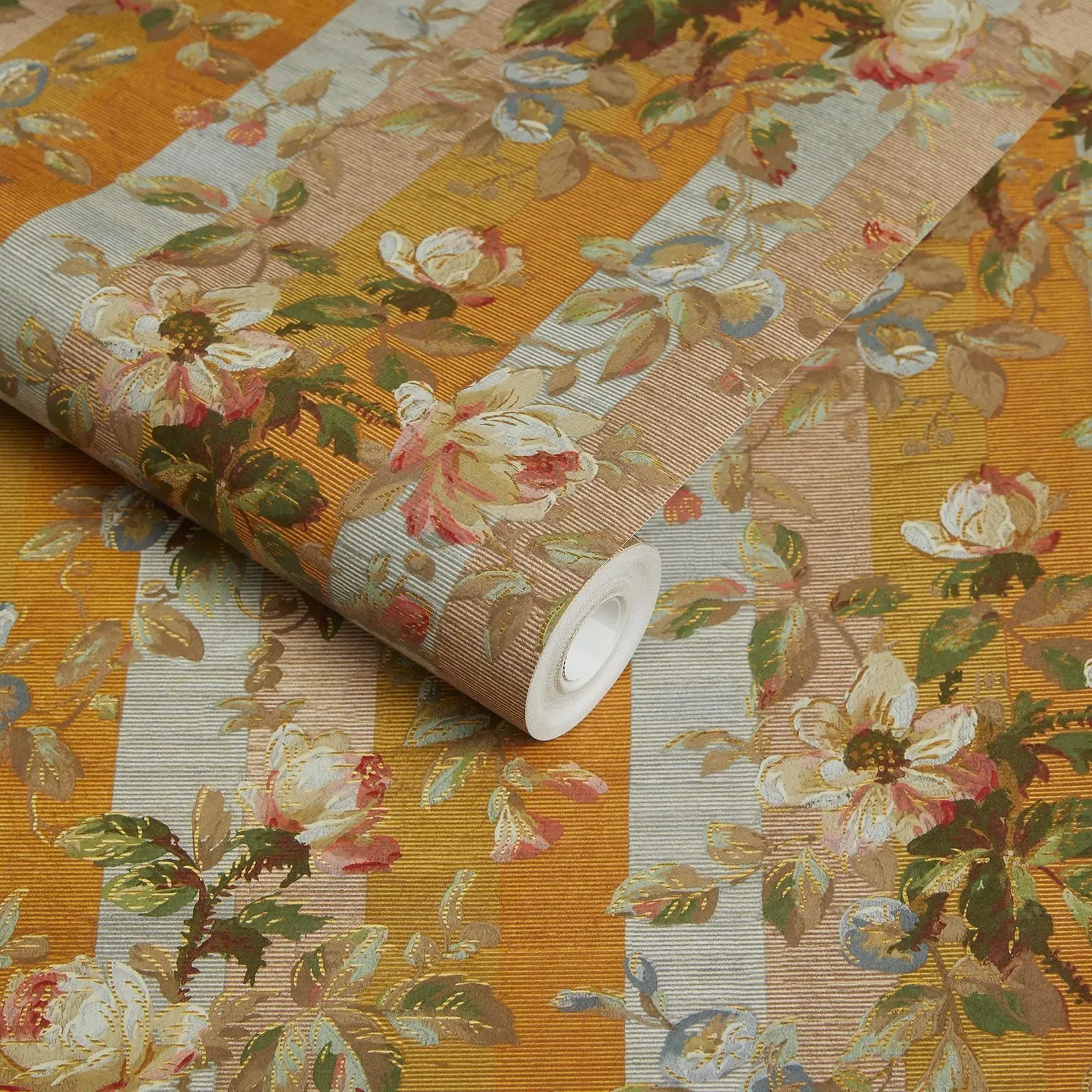 House of Hackney Rainbow Rose wallpaper in Dusk Stripe – SKU 1-WA-RAI-DI-DUS-XXX