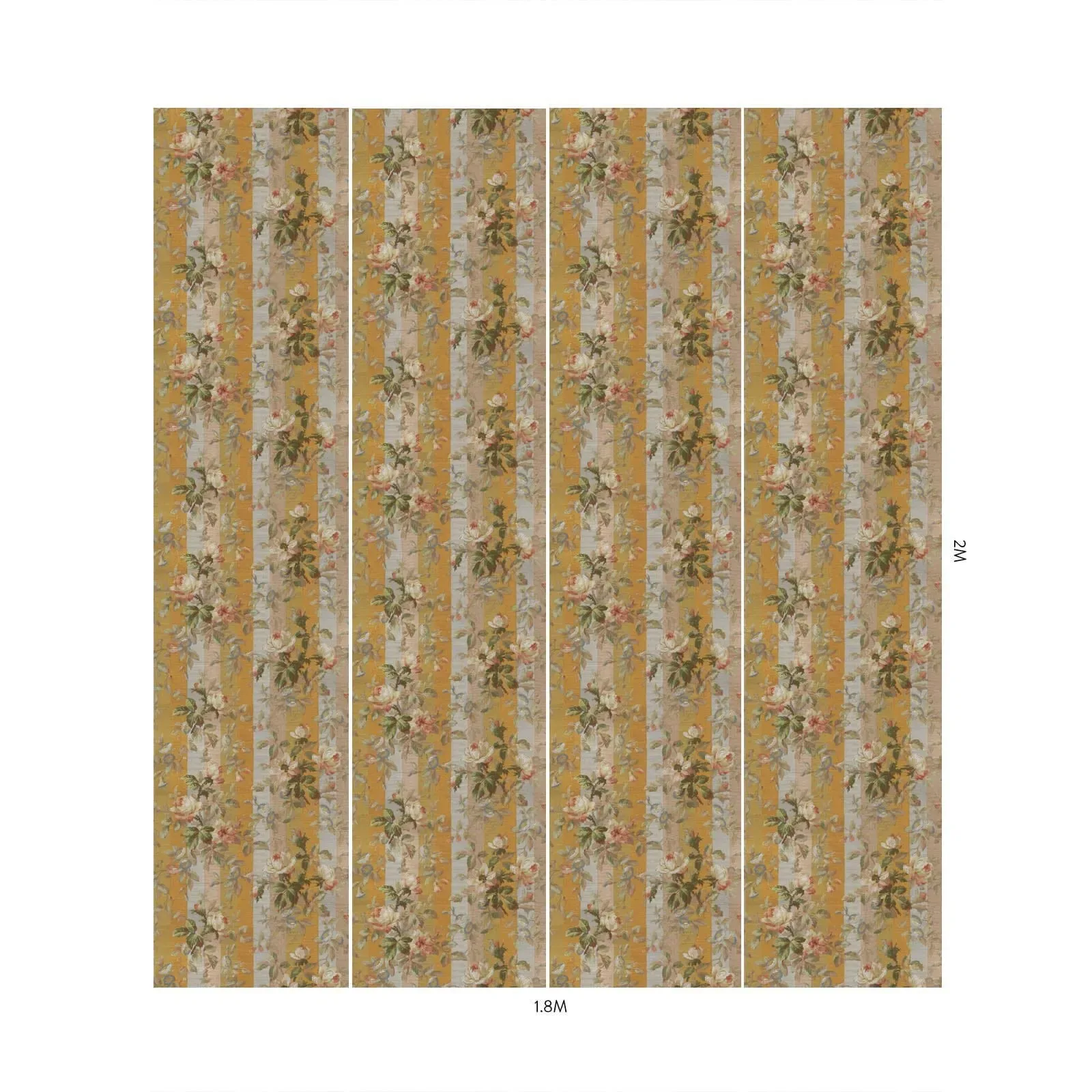 House of Hackney Rainbow Rose Wallpaper – Dusk Stripe | Wallpaper Twins House of Hackney Rainbow Rose wallpaper in Dusk Stripe – SKU 1-WA-RAI-DI-DUS-XXX
