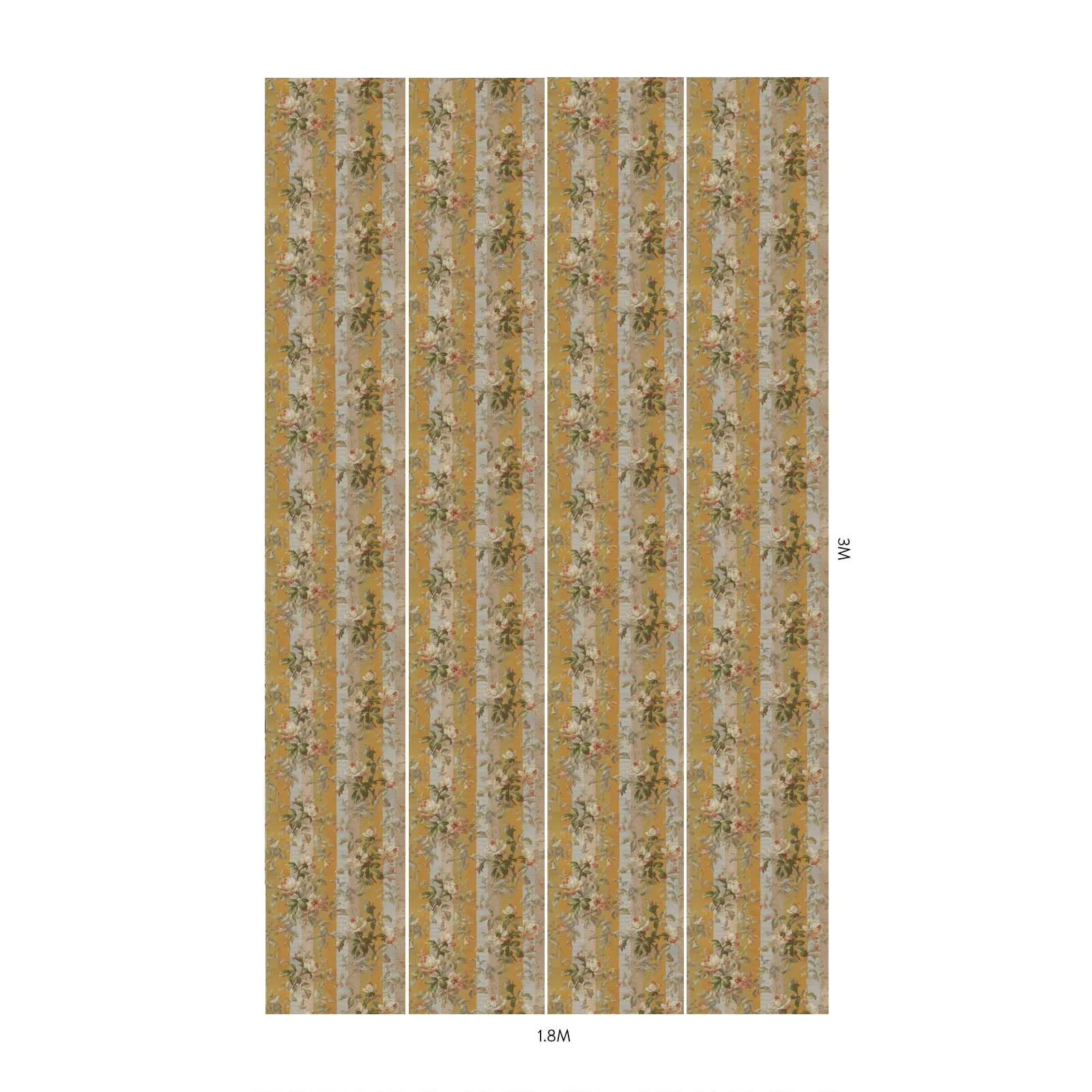 House of Hackney Rainbow Rose Wallpaper – Dusk Stripe | Wallpaper Twins House of Hackney Rainbow Rose wallpaper in Dusk Stripe – SKU 1-WA-RAI-DI-DUS-XXX