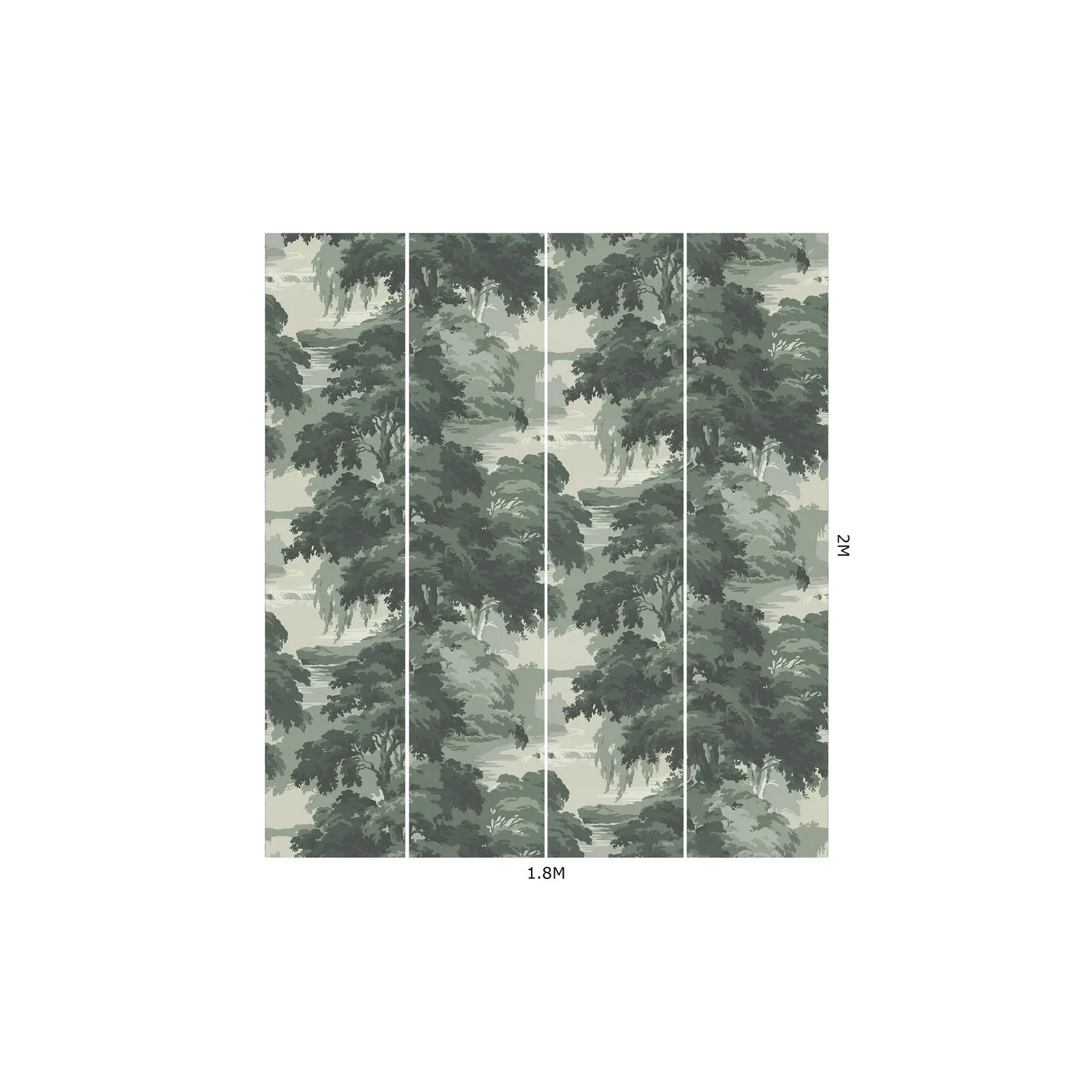 House of Hackney Reverie wallpaper in Verde – SKU 1-WA-RVR-DI-VER-XXX