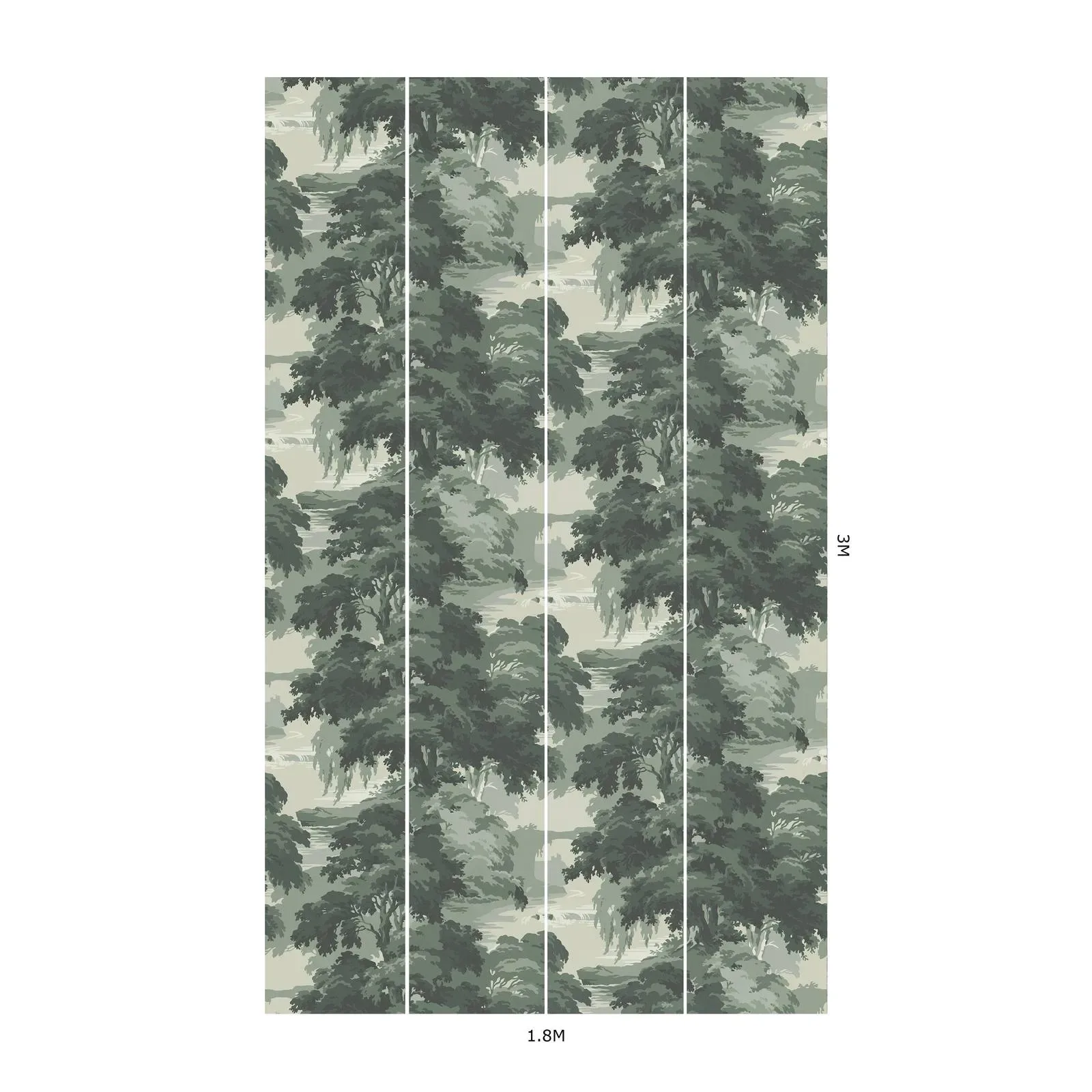 House of Hackney Reverie wallpaper in Verde – SKU 1-WA-RVR-DI-VER-XXX