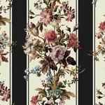 House of Hackney Rosetta Garland wallpaper in Noir – SKU 1-WA-ROG-DI-NOI-XXX