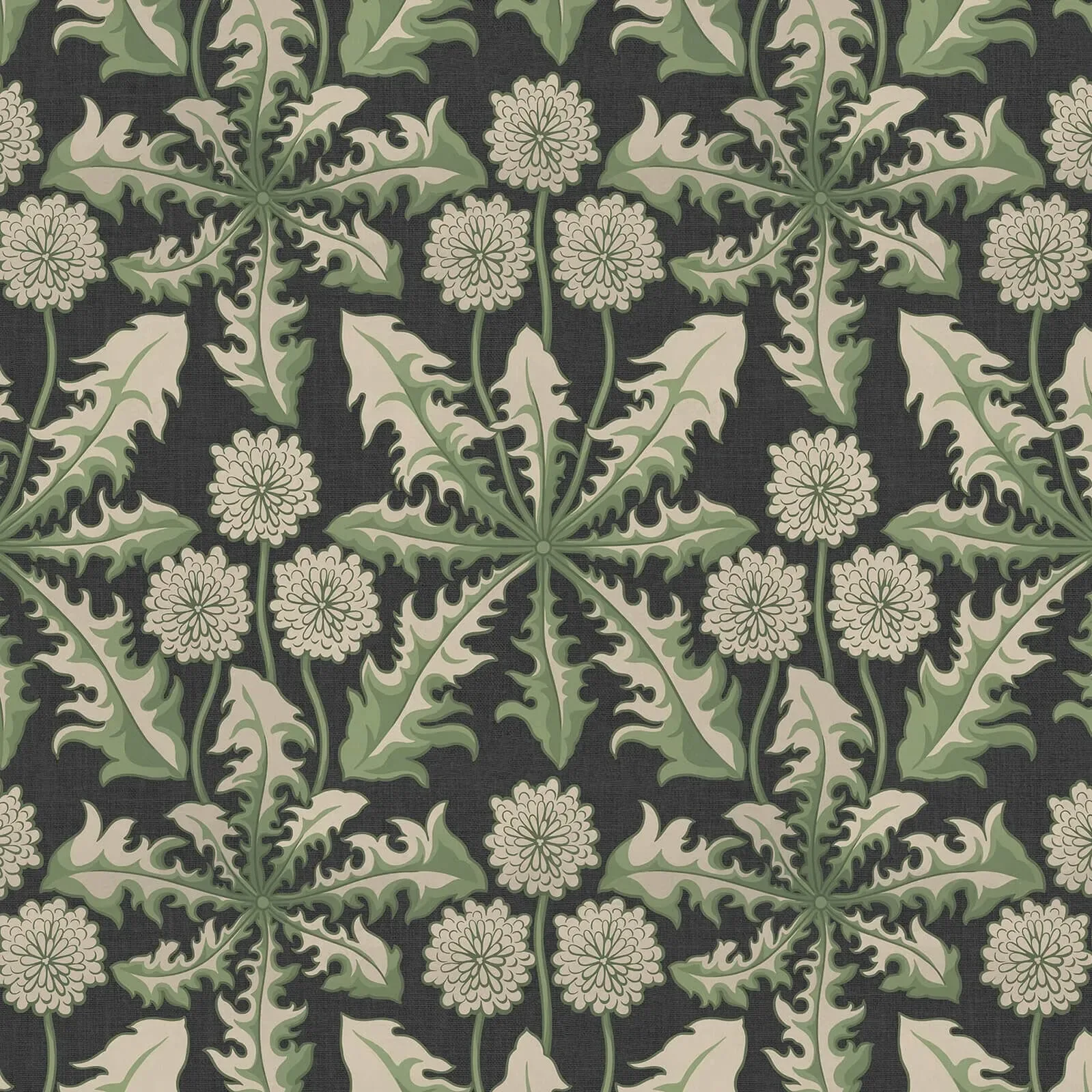 House of Hackney Taraxa wallpaper in Noir – SKU 1-WA-TXA-DI-NOI-XXX