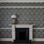House of Hackney Taraxa wallpaper in Noir – SKU 1-WA-TXA-DI-NOI-XXX