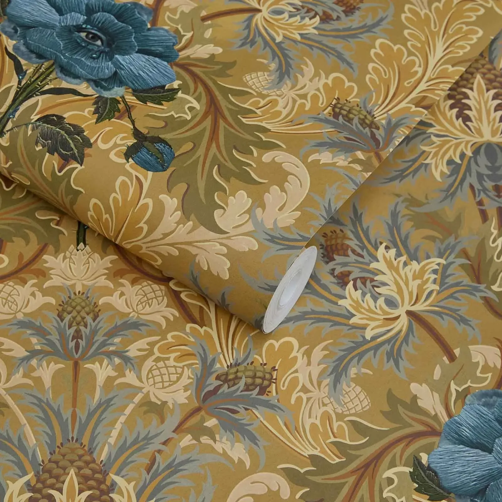 House of Hackney The Blue Rose Weeping Wallpaper – Aurelian | Wallpaper Twins House of Hackney The Blue Rose Weeping wallpaper in Aurelian – SKU 1-WA-BRW-DI-AUO-XXX
