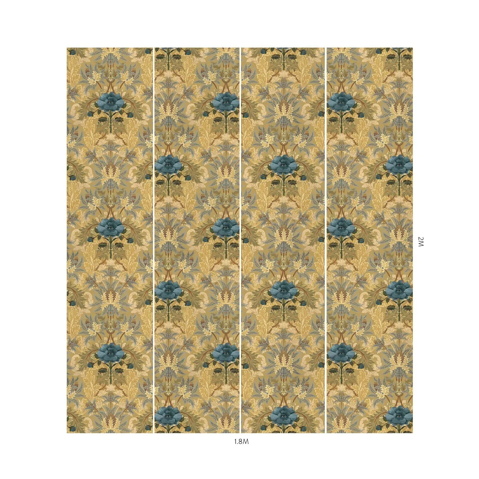 House of Hackney The Blue Rose Weeping Wallpaper – Aurelian | Wallpaper Twins House of Hackney The Blue Rose Weeping wallpaper in Aurelian – SKU 1-WA-BRW-DI-AUO-XXX