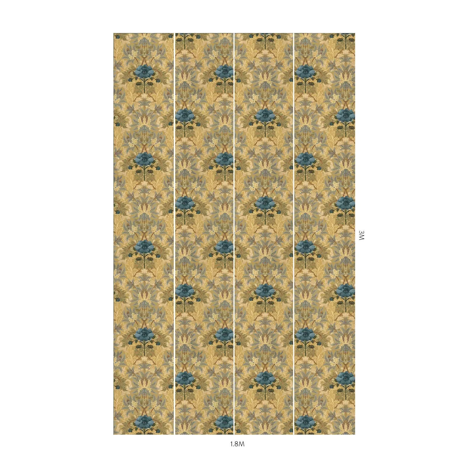 House of Hackney The Blue Rose Weeping Wallpaper – Aurelian | Wallpaper Twins House of Hackney The Blue Rose Weeping wallpaper in Aurelian – SKU 1-WA-BRW-DI-AUO-XXX