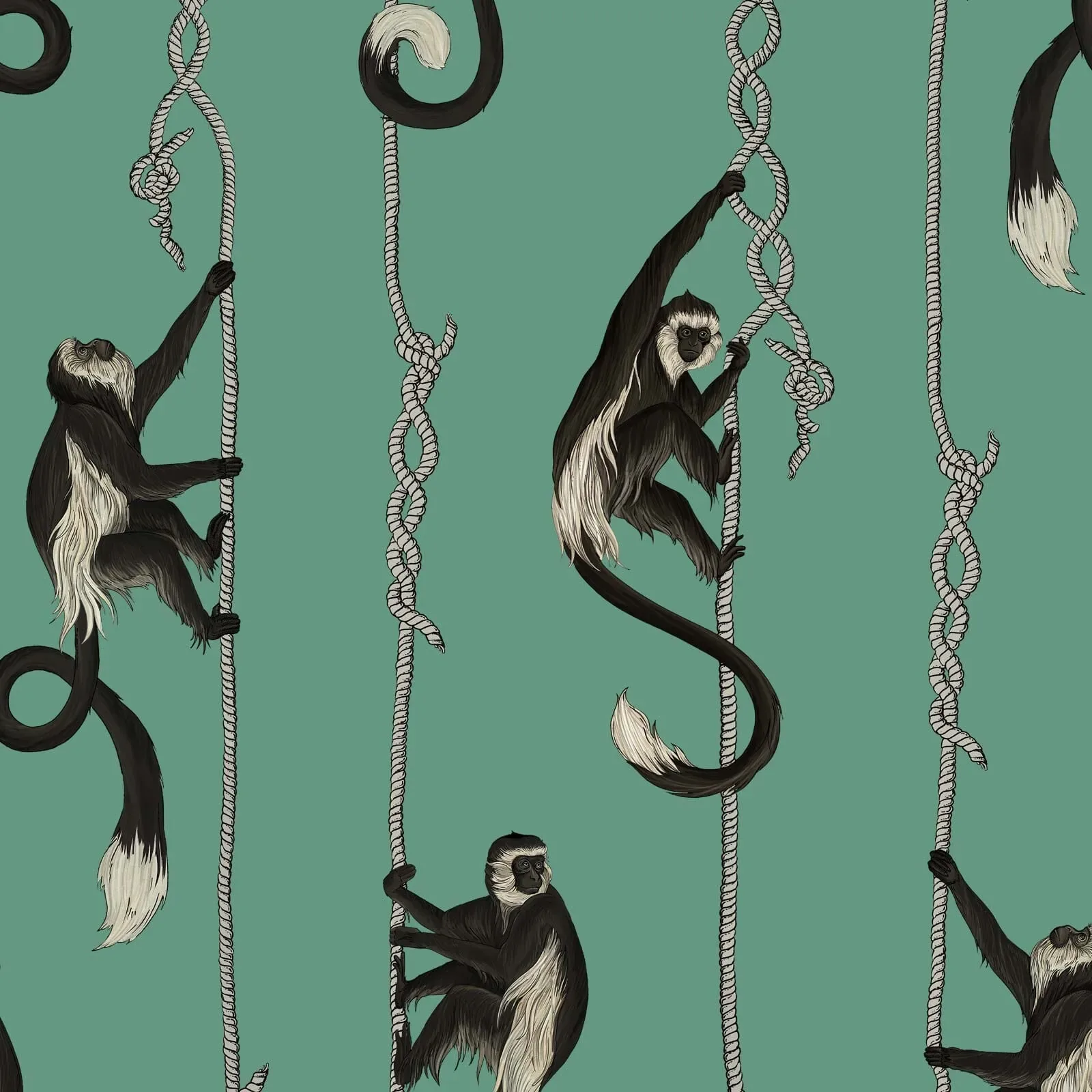 House of Hackney Troop wallpaper in Parakeet Green – SKU 1-WA-TRO-DI-GRN-XXX