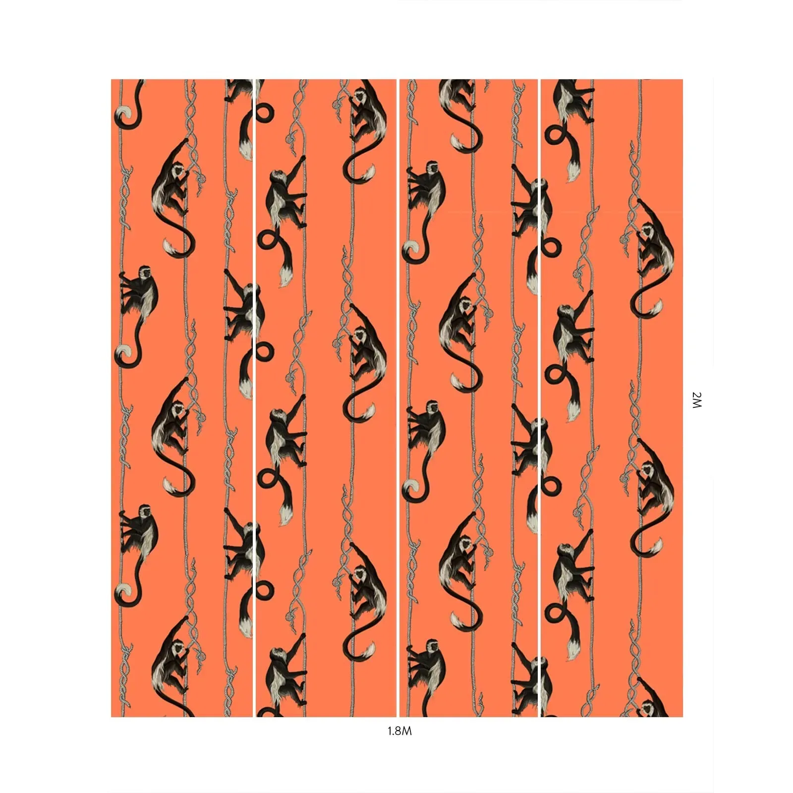 House of Hackney Troop Wallpaper – Salamander Orange | Wallpaper Twins House of Hackney Troop wallpaper in Salamander Orange – SKU 1-WA-TRO-DI-OGE-XXX