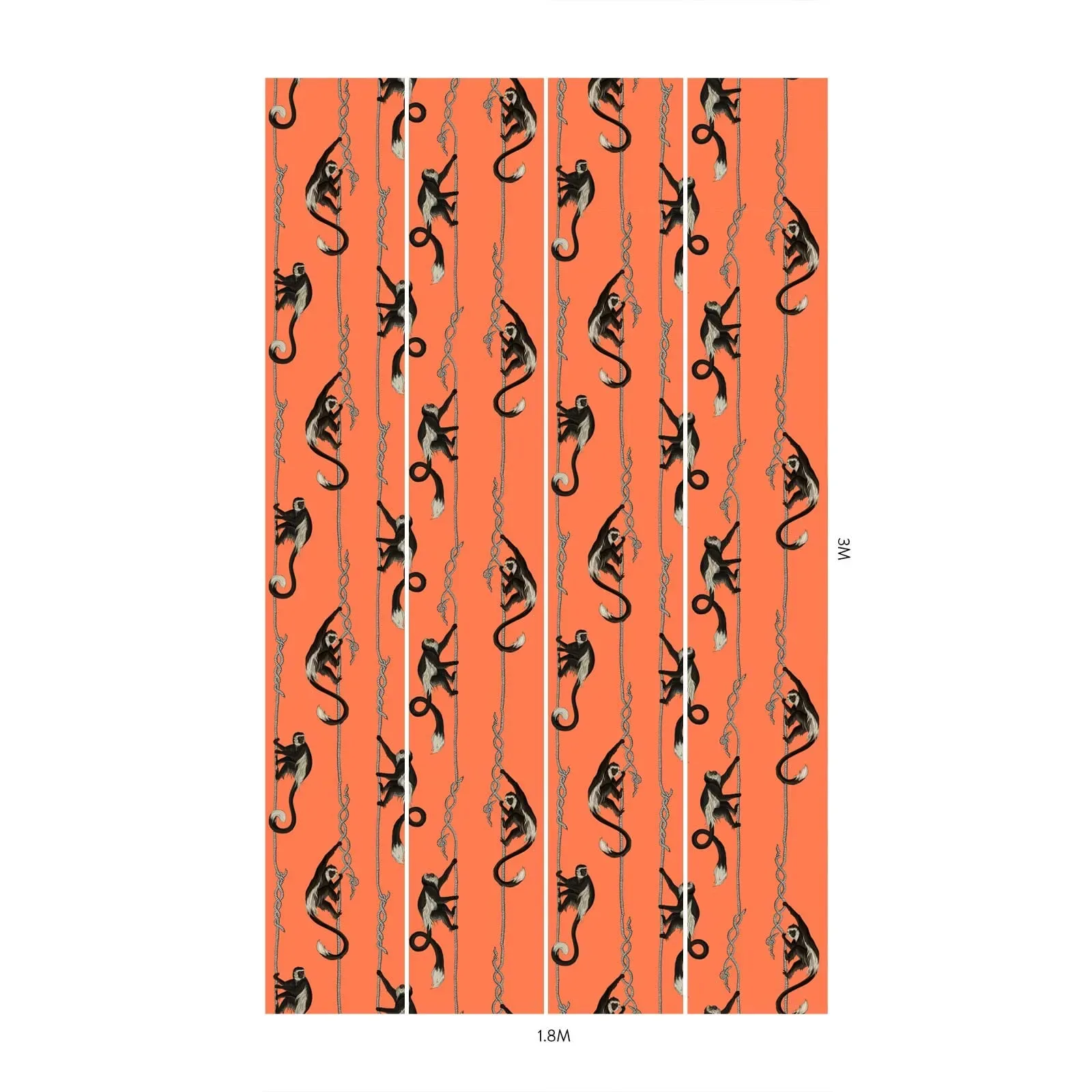 House of Hackney Troop Wallpaper – Salamander Orange | Wallpaper Twins House of Hackney Troop wallpaper in Salamander Orange – SKU 1-WA-TRO-DI-OGE-XXX