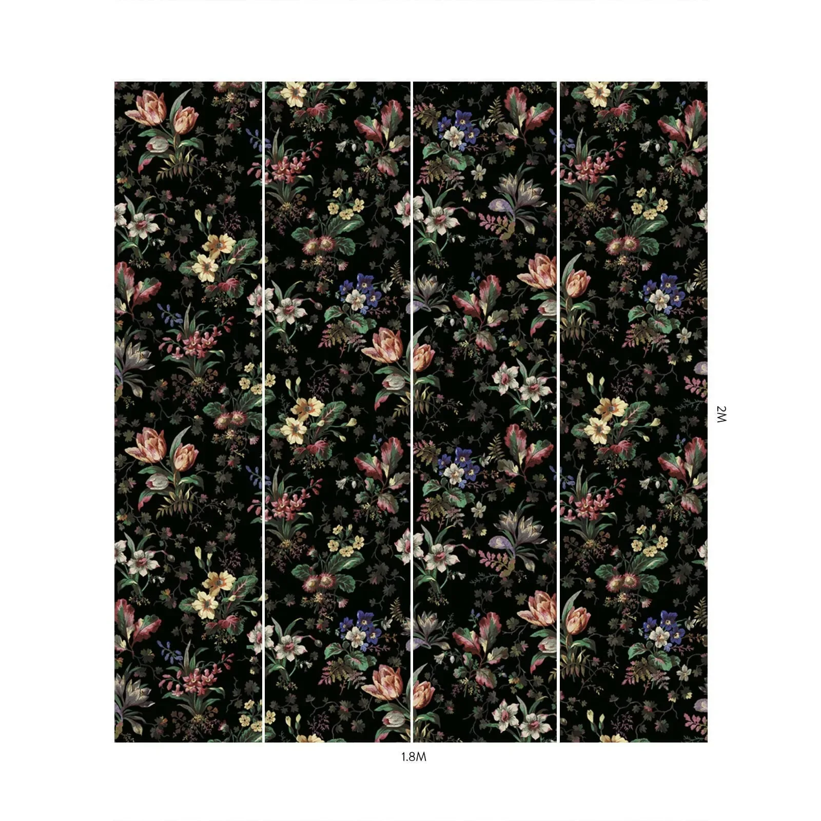 House of Hackney Tulipa Wallpaper – Onyx | Wallpaper Twins House of Hackney Tulipa wallpaper in Onyx – SKU 1-WA-TUL-DI-ONX-XXX