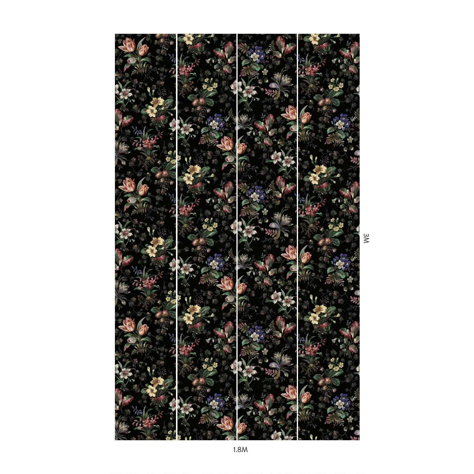 House of Hackney Tulipa Wallpaper – Onyx | Wallpaper Twins House of Hackney Tulipa wallpaper in Onyx – SKU 1-WA-TUL-DI-ONX-XXX