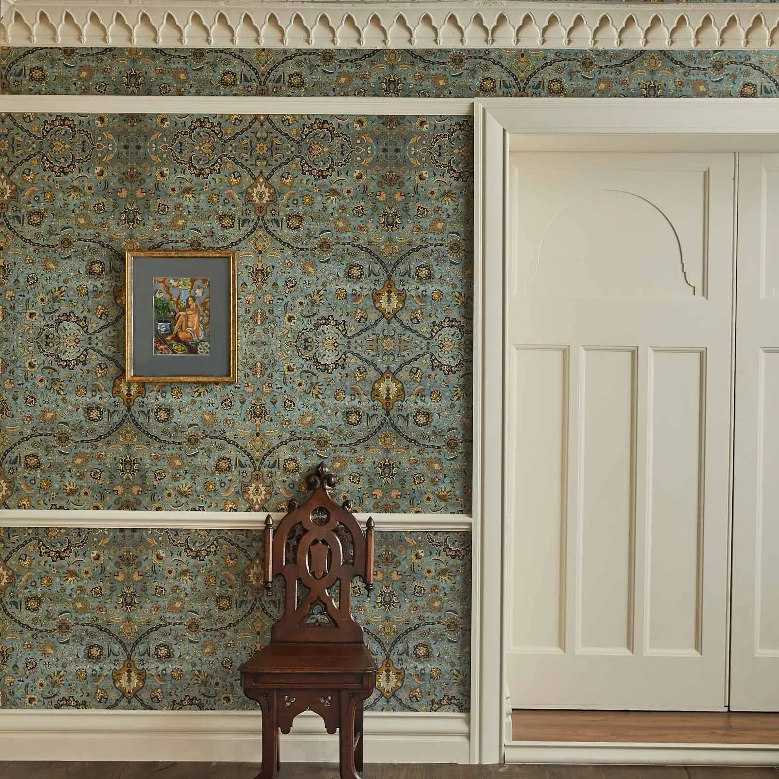 House of Hackney Zanjan wallpaper in Sapphire – SKU 1-WA-ZAN-DI-SPH-XXX