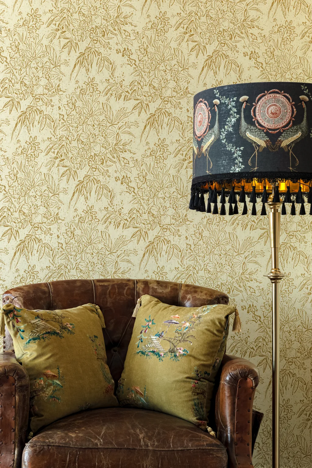 MINDTHEGAP CHERRY ORCHARD Sand wallpaper (WP30009)