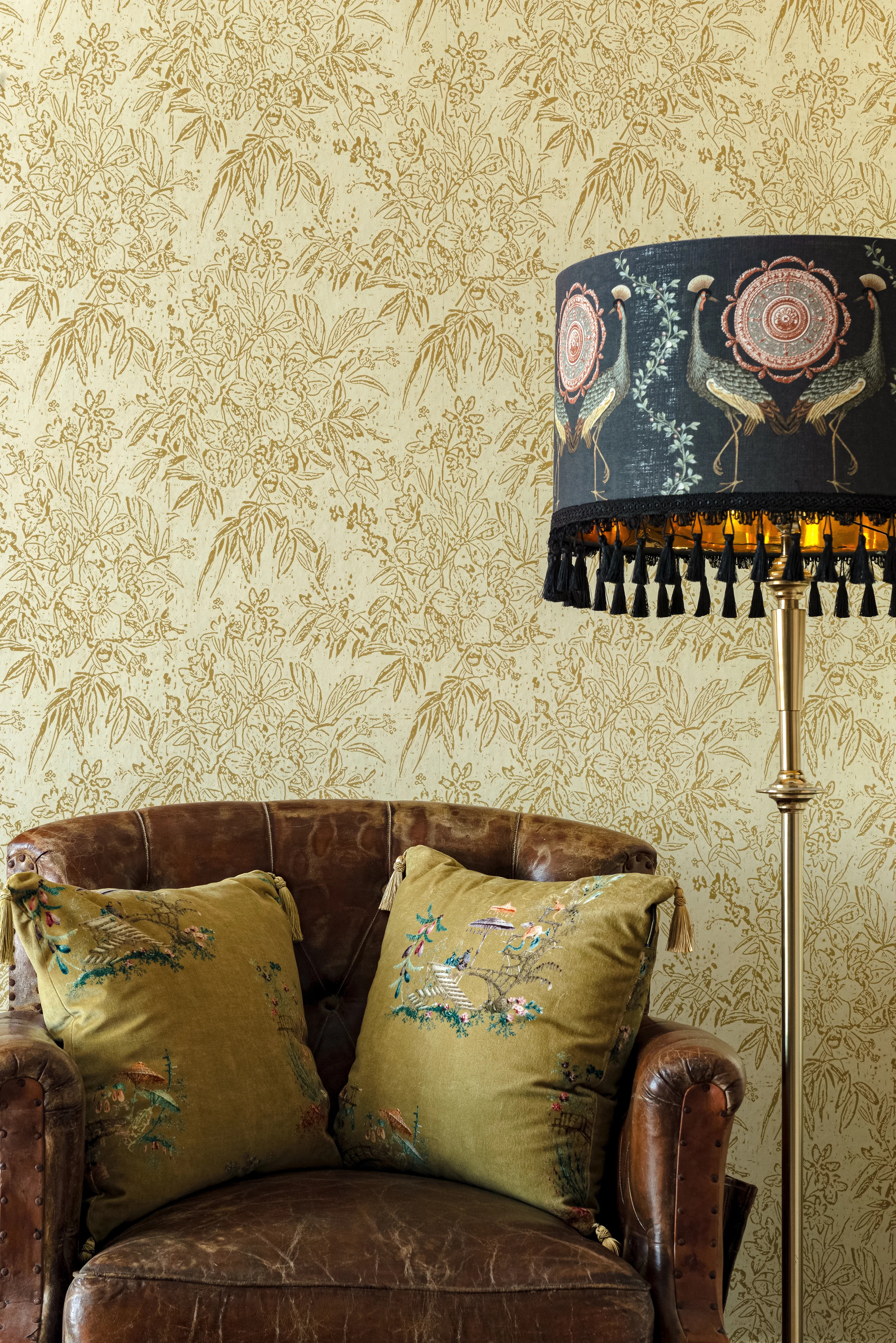 MINDTHEGAP CHERRY ORCHARD Sand wallpaper (WP30009)