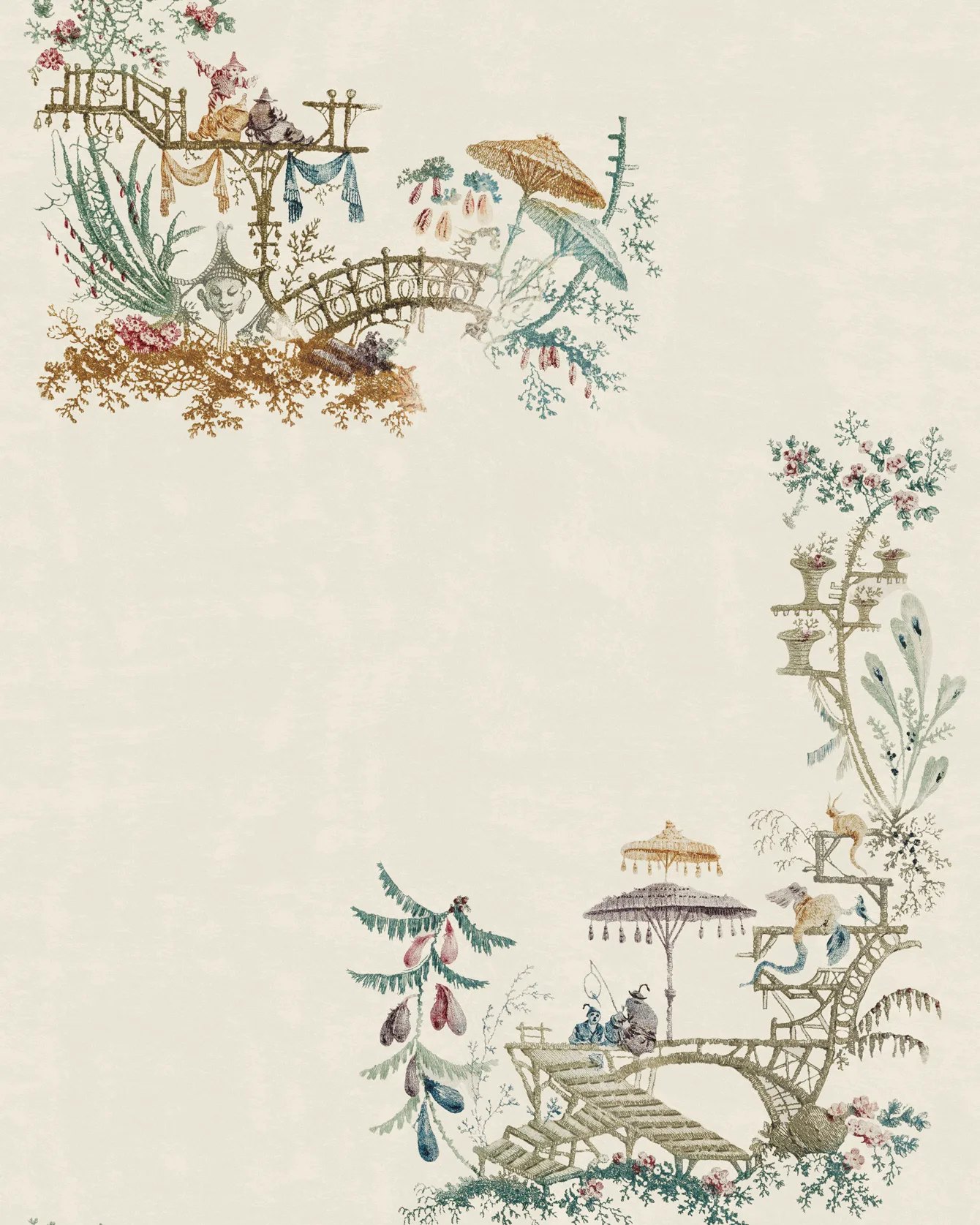 MINDTHEGAP CHINOSERIE Coconut grasscloth wallpaper (WP20464-GC)