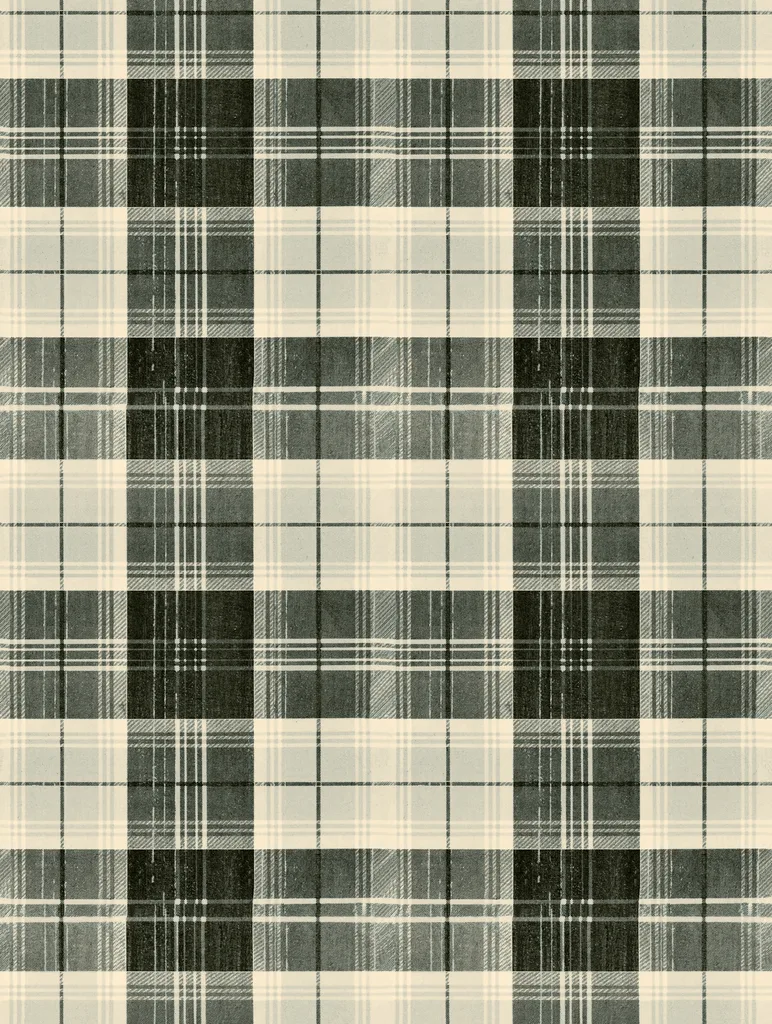 MINDTHEGAP COUNTRYSIDE PLAID Charcoal wallpaper (WP30011)