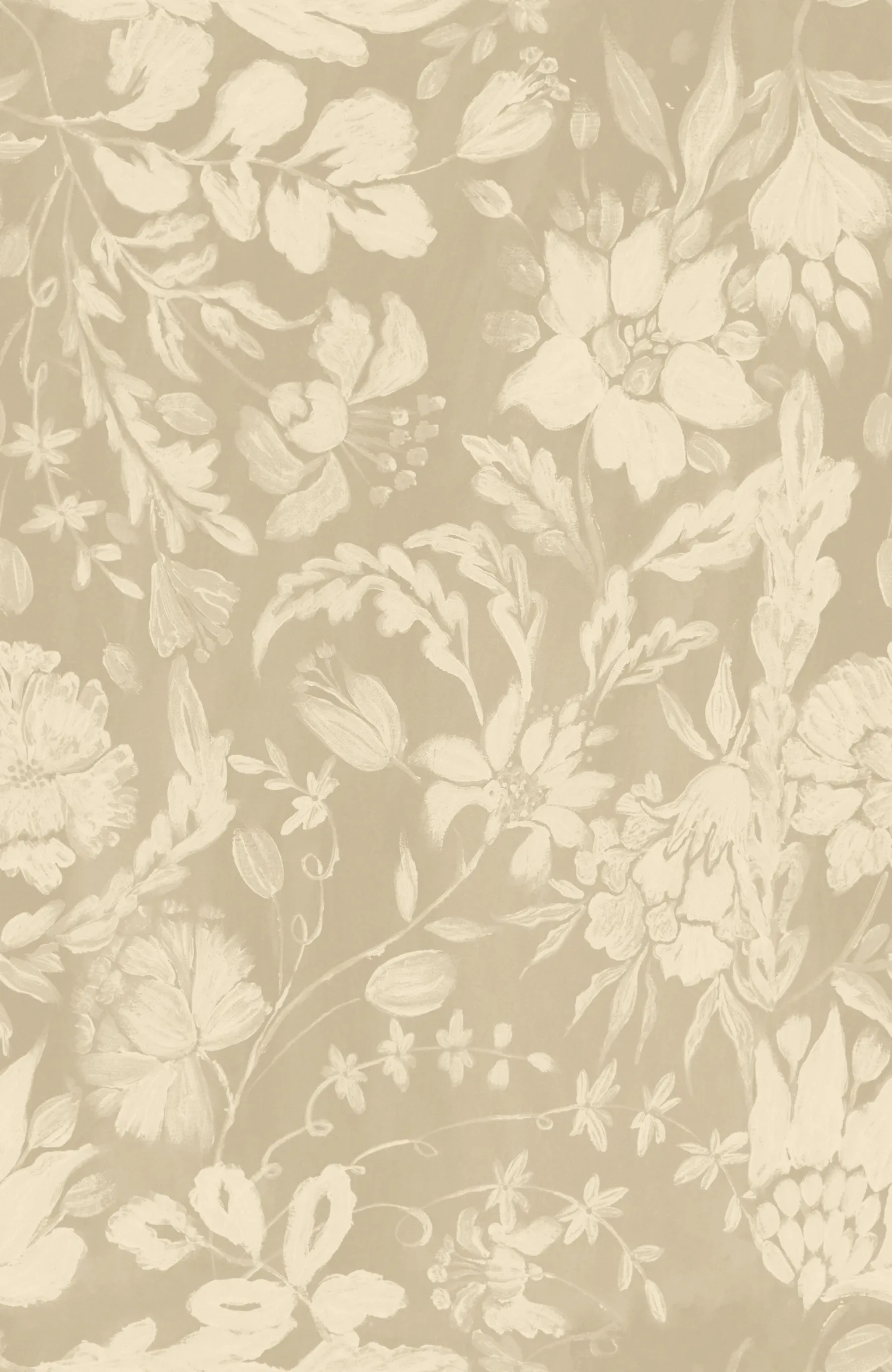 MINDTHEGAP FLOWERY ORNAMENT Taupe wallpaper (WP30036)