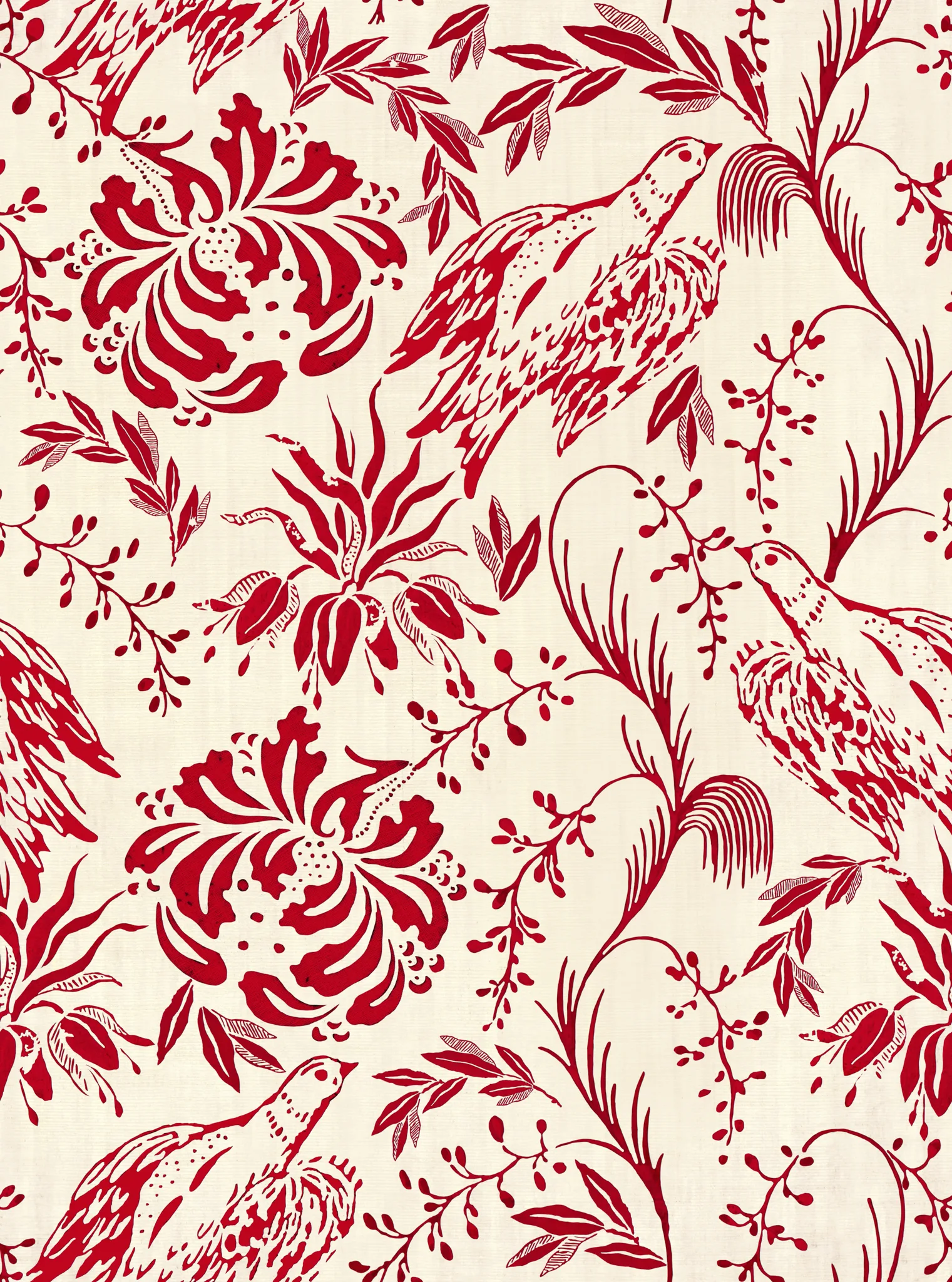 Transylvanian Roots Collection – FOLK EMBROIDERY Crimson WP30014