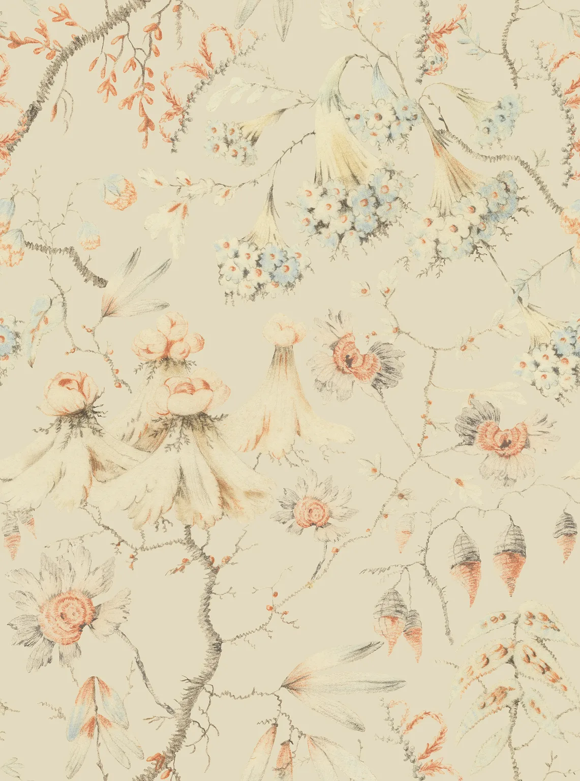 MINDTHEGAP GRANDMA'S TAPESTRY Bluewash wallpaper (WP30018)