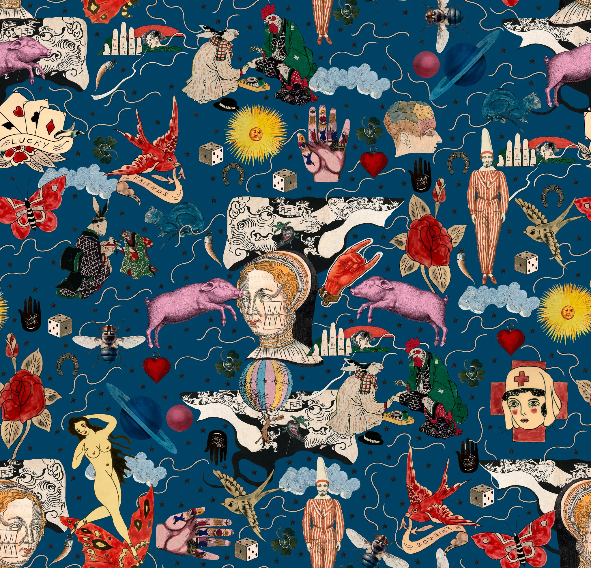MINDTHEGAP ILLUSIONARY DAYTIME Blue wallpaper (WP20617)
