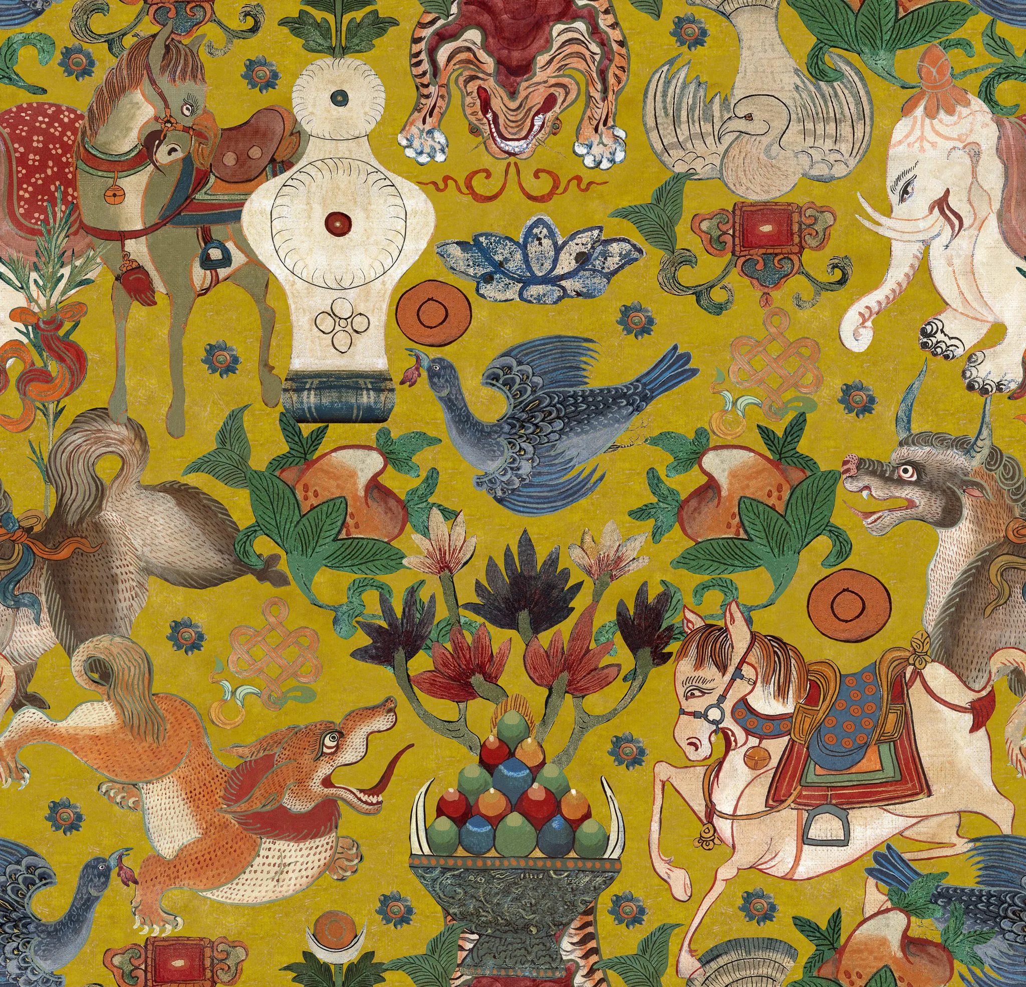 MINDTHEGAP INCANTATION Yellow wallpaper (WP20621)