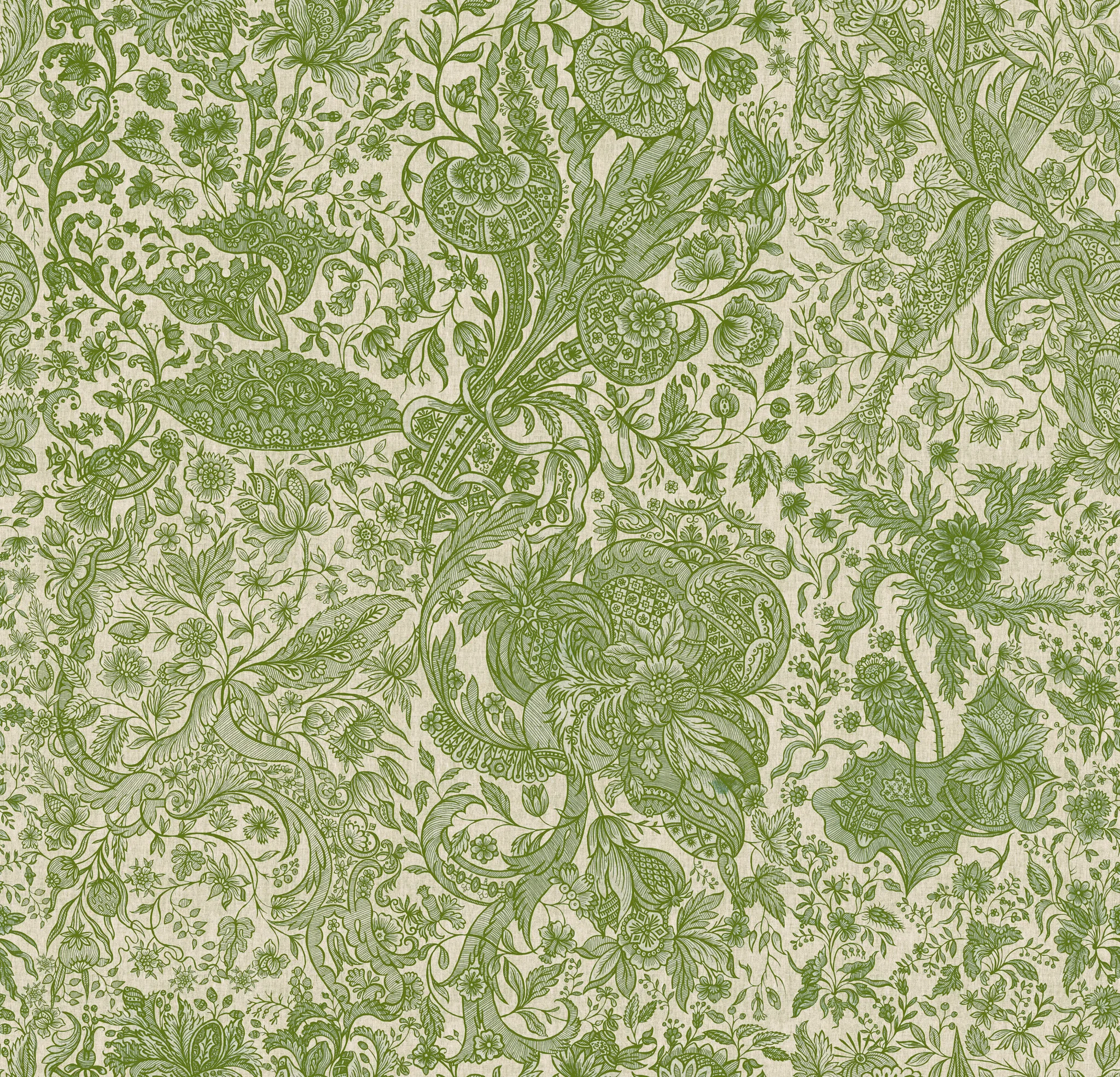 MINDTHEGAP SARKOZI EMBROIDERY Herbal wallpaper (WP30026)