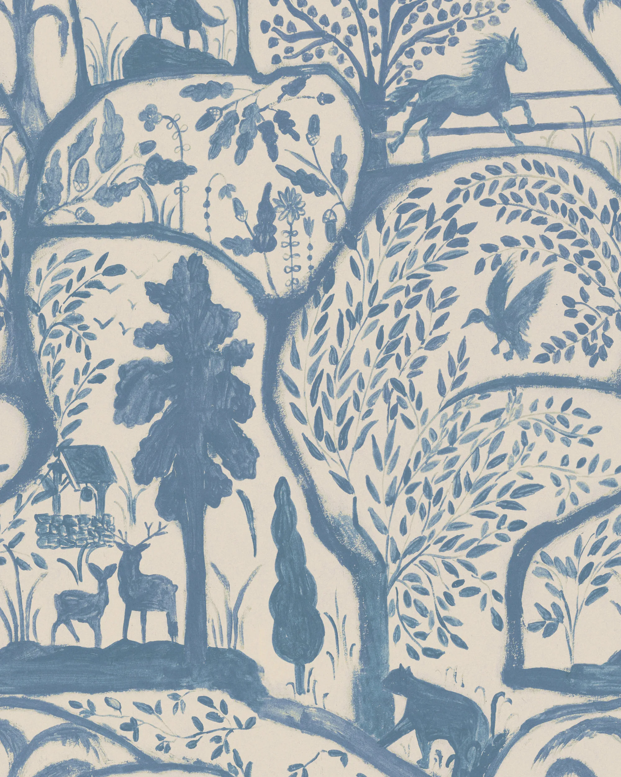Printed Grasscloth – THE ENCHANTED WOODLAND Dusk WP20813-GC