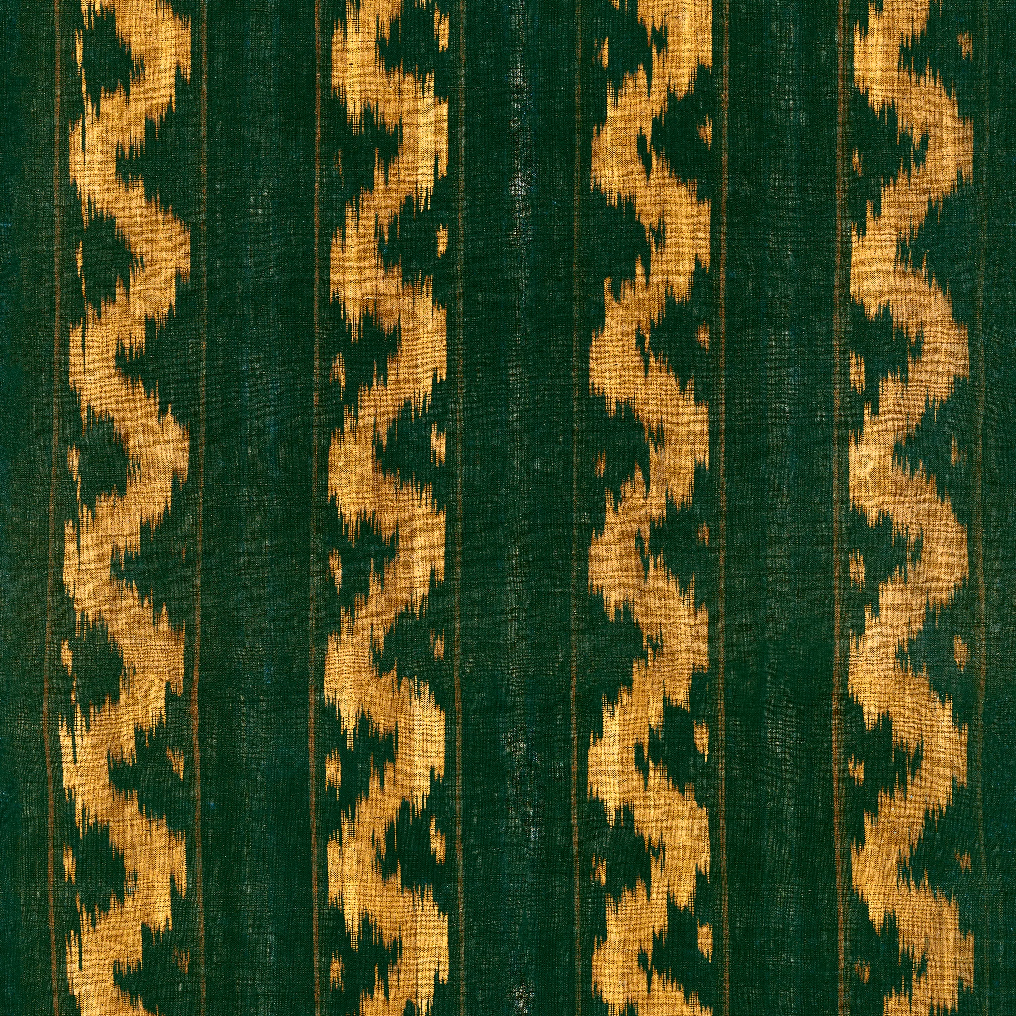 Woodstock Collection – VINTAGE IKAT Topiary Green WP30102