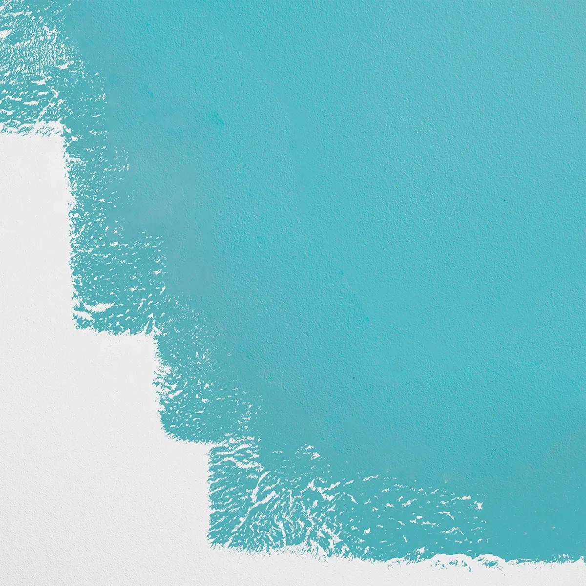 Schumacher Barbie Dreamhouse Blue paint swatch – turquoise blue