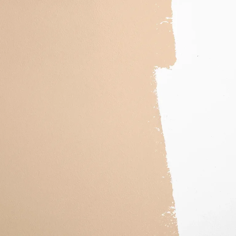 Schumacher Brooklyn Cowboy paint swatch – warm, earthy beige