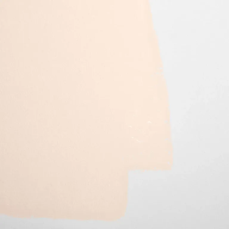Schumacher Harajuku Morning paint swatch – light pink with a hint of peach
