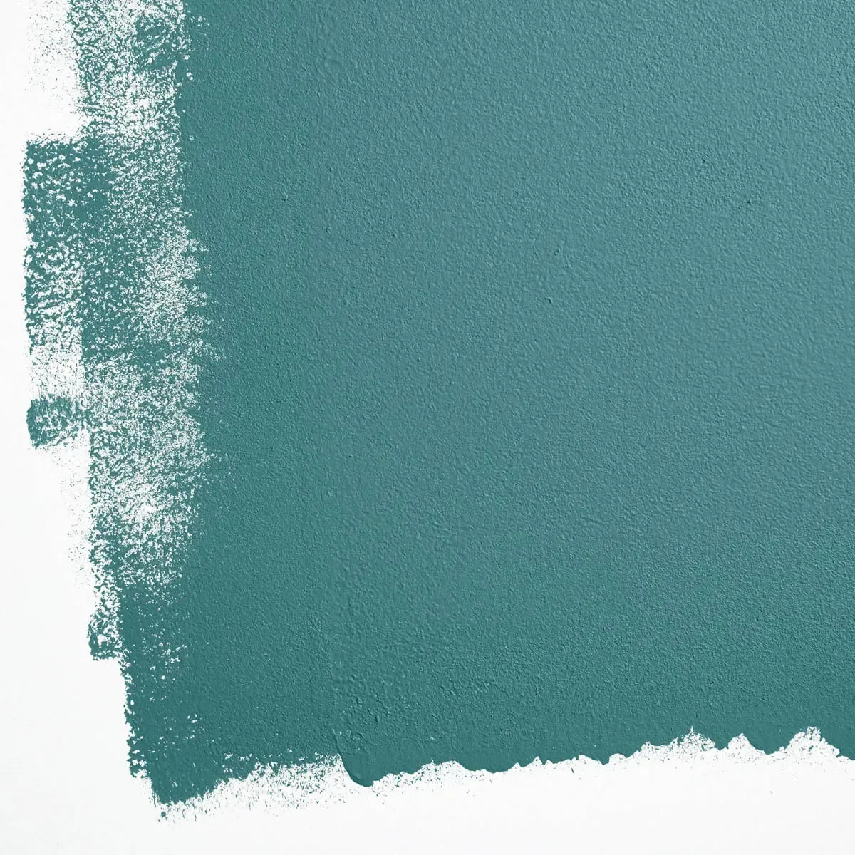 Schumacher Sicily Or Cyprus paint swatch – warm, saturated teal