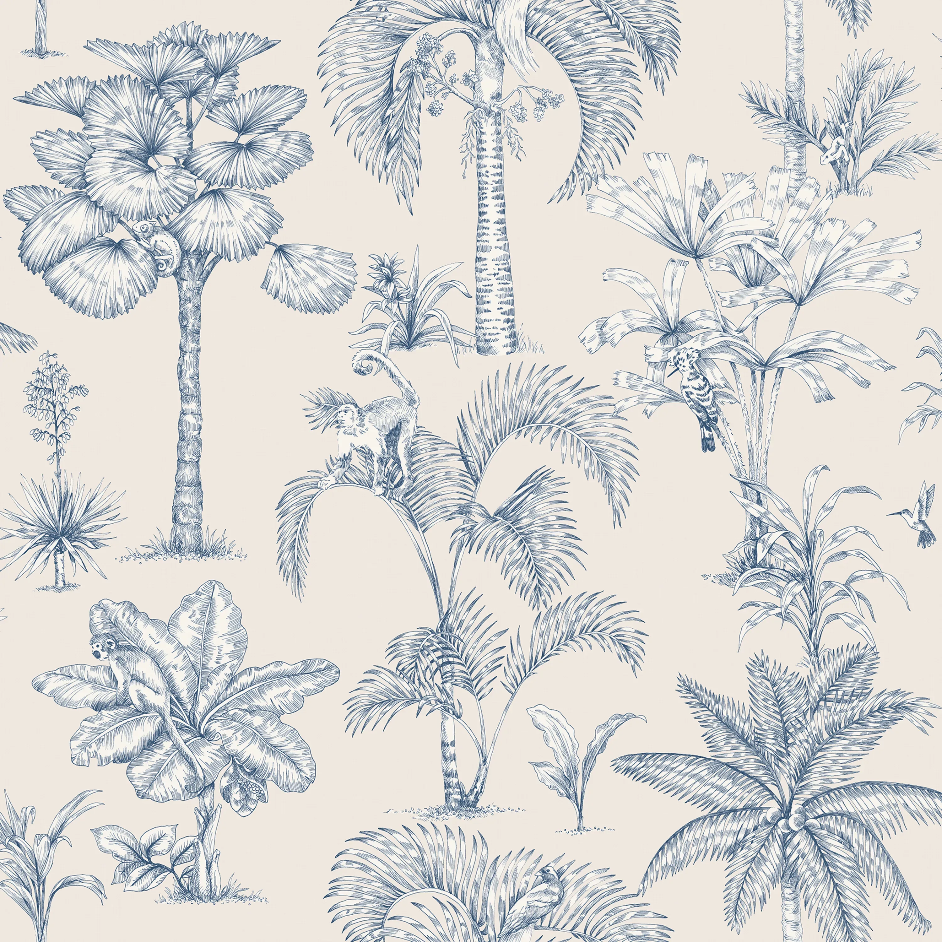 Sandberg Adele in Blue wallpaper (S10649)