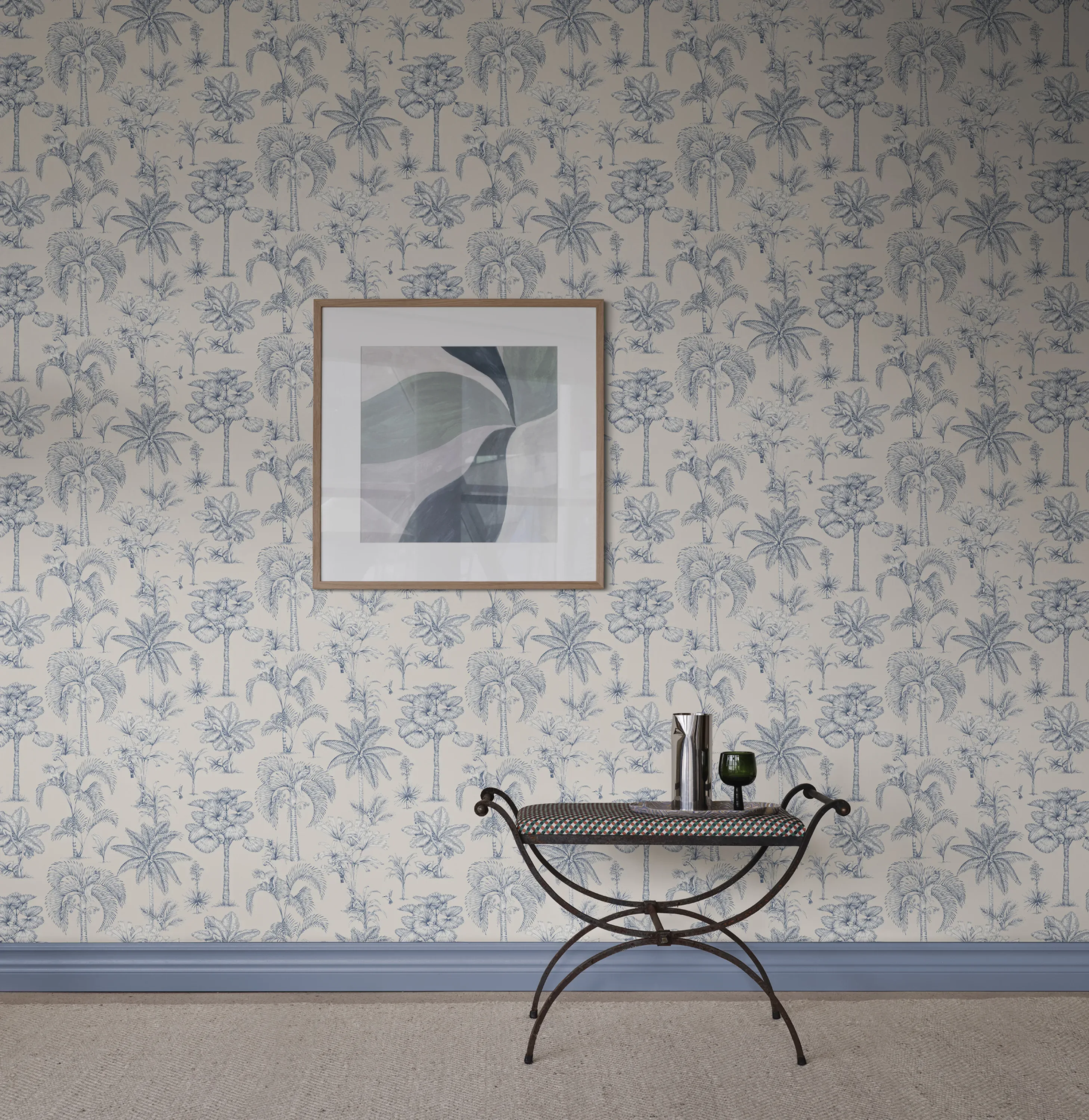 Sandberg Adele in Blue wallpaper (S10649)