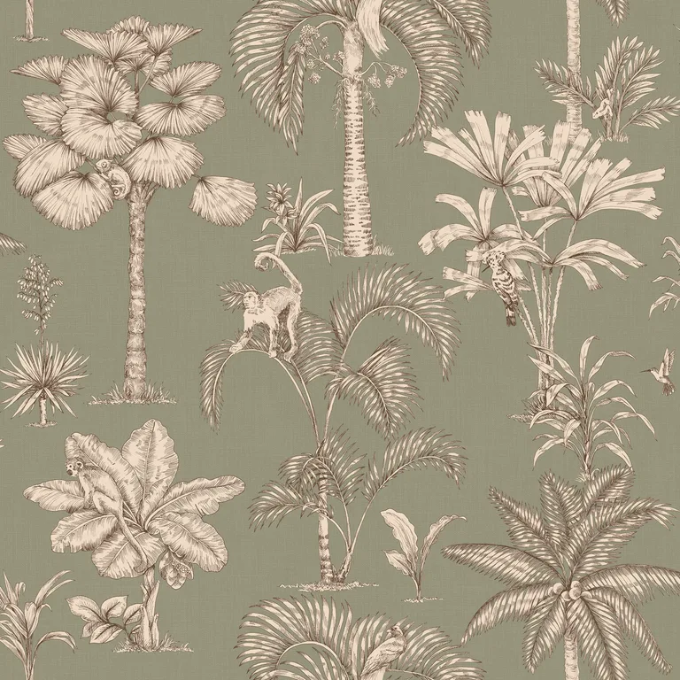 Sandberg Adele in Green wallpaper (S10651)
