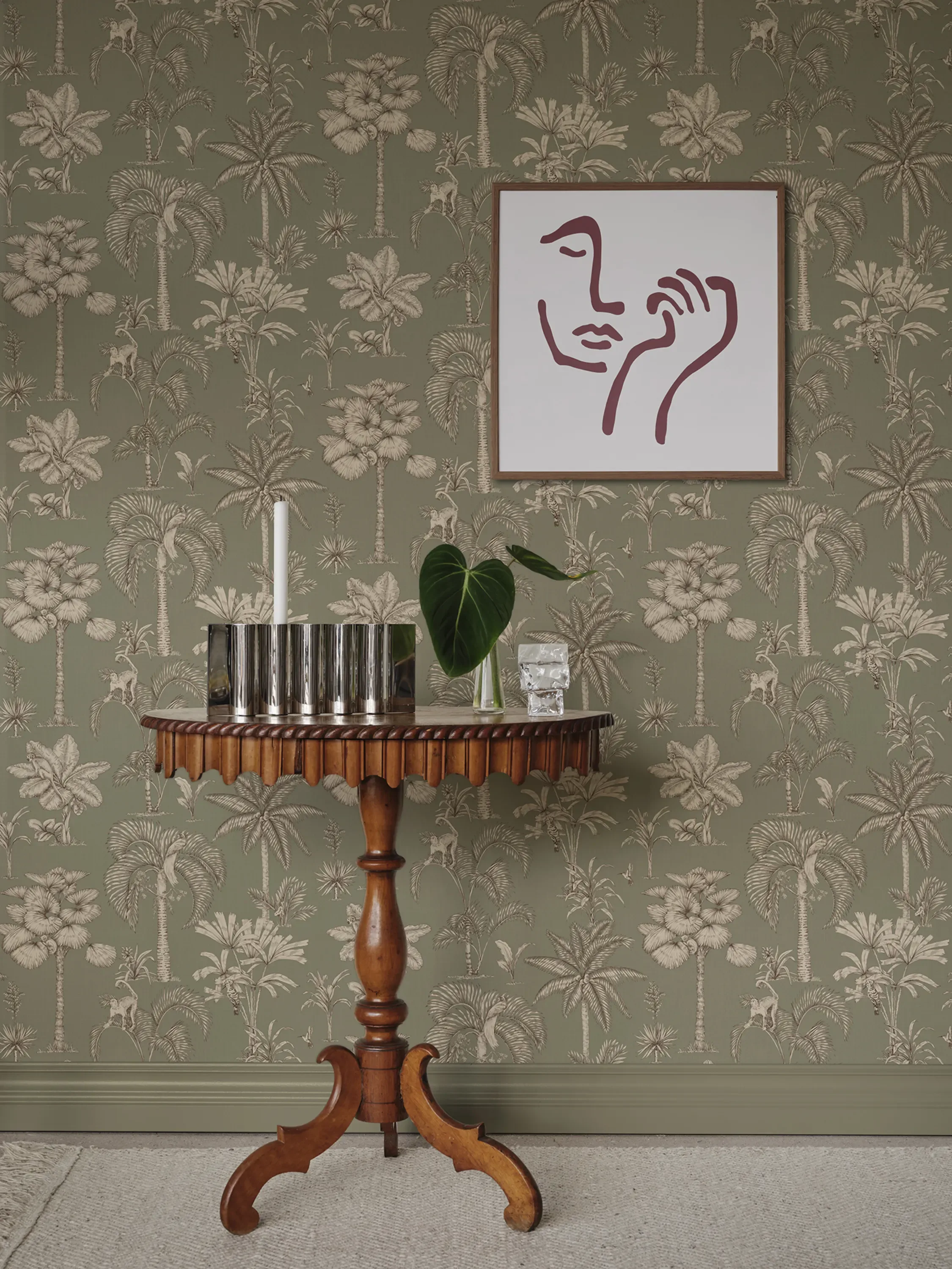 Sandberg Adele in Green wallpaper (S10651)