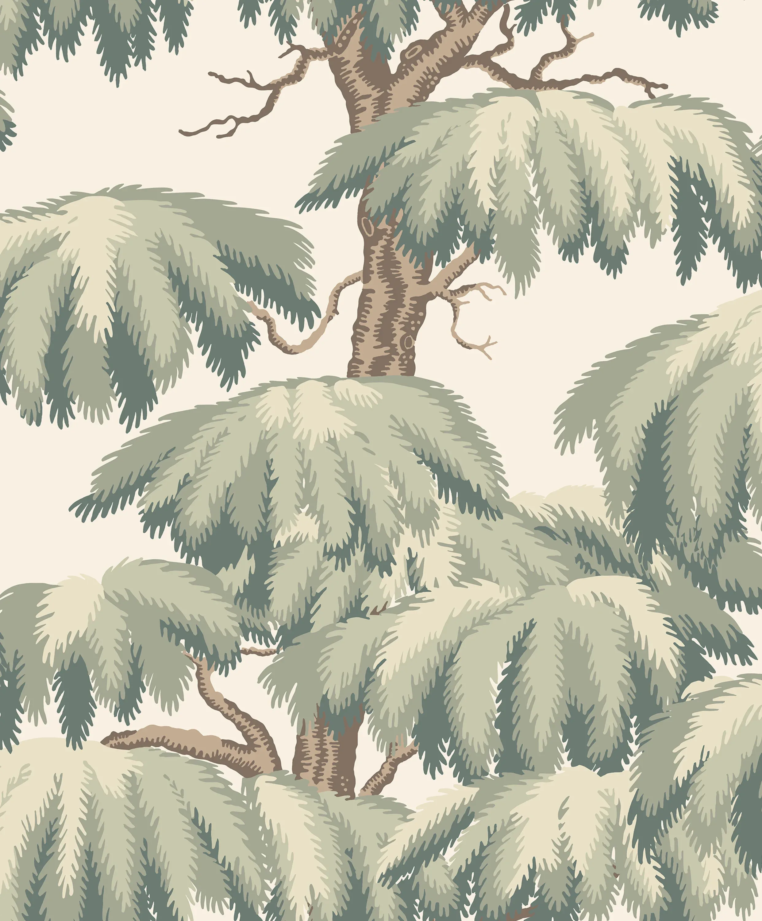 Sandberg Alba in Green wallpaper (S10664)