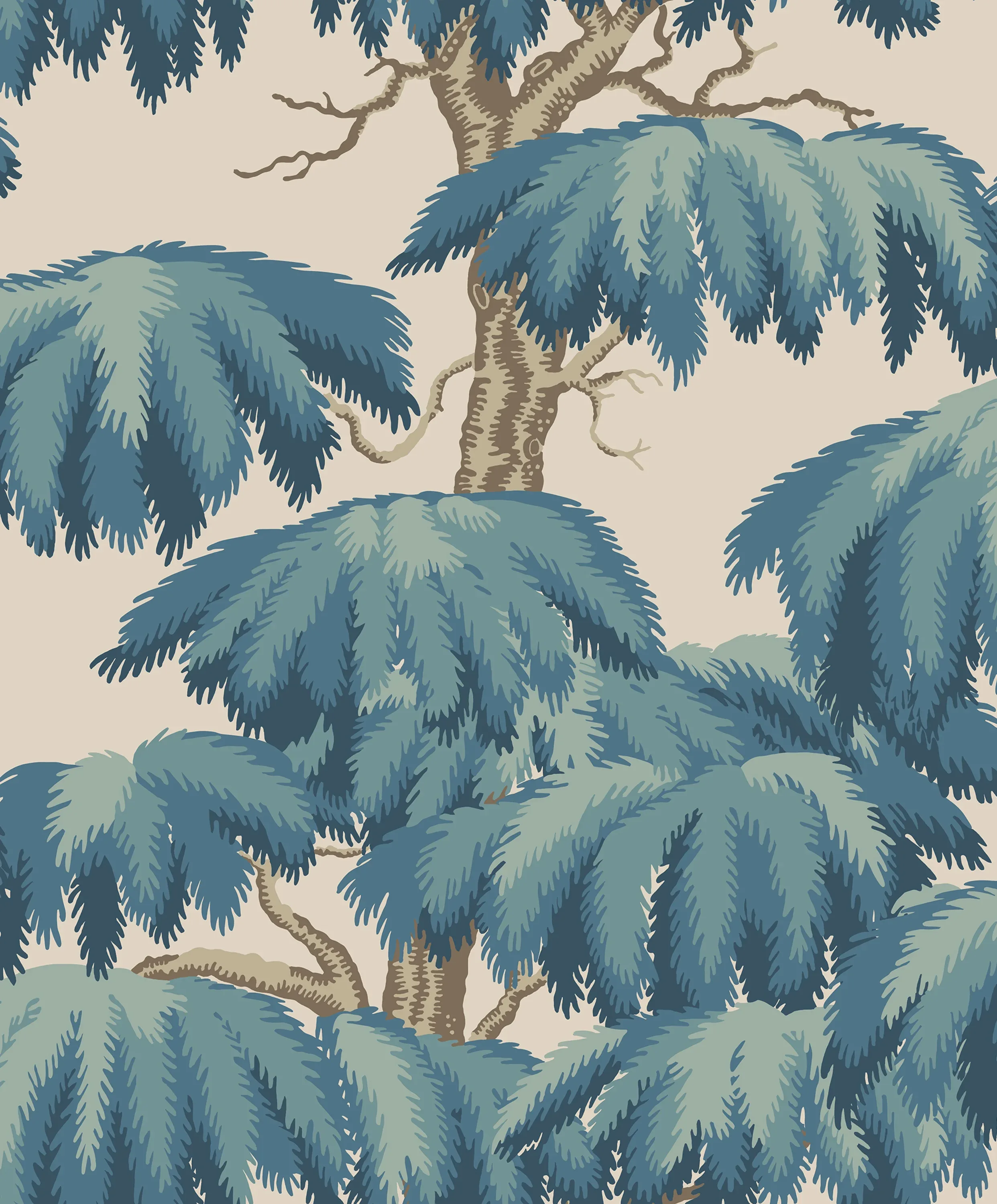 Sandberg Alba in Teal wallpaper (S10838)