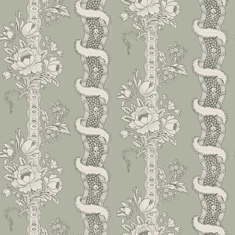 Sandberg Alexandra in Sage Green wallpaper (S10249)
