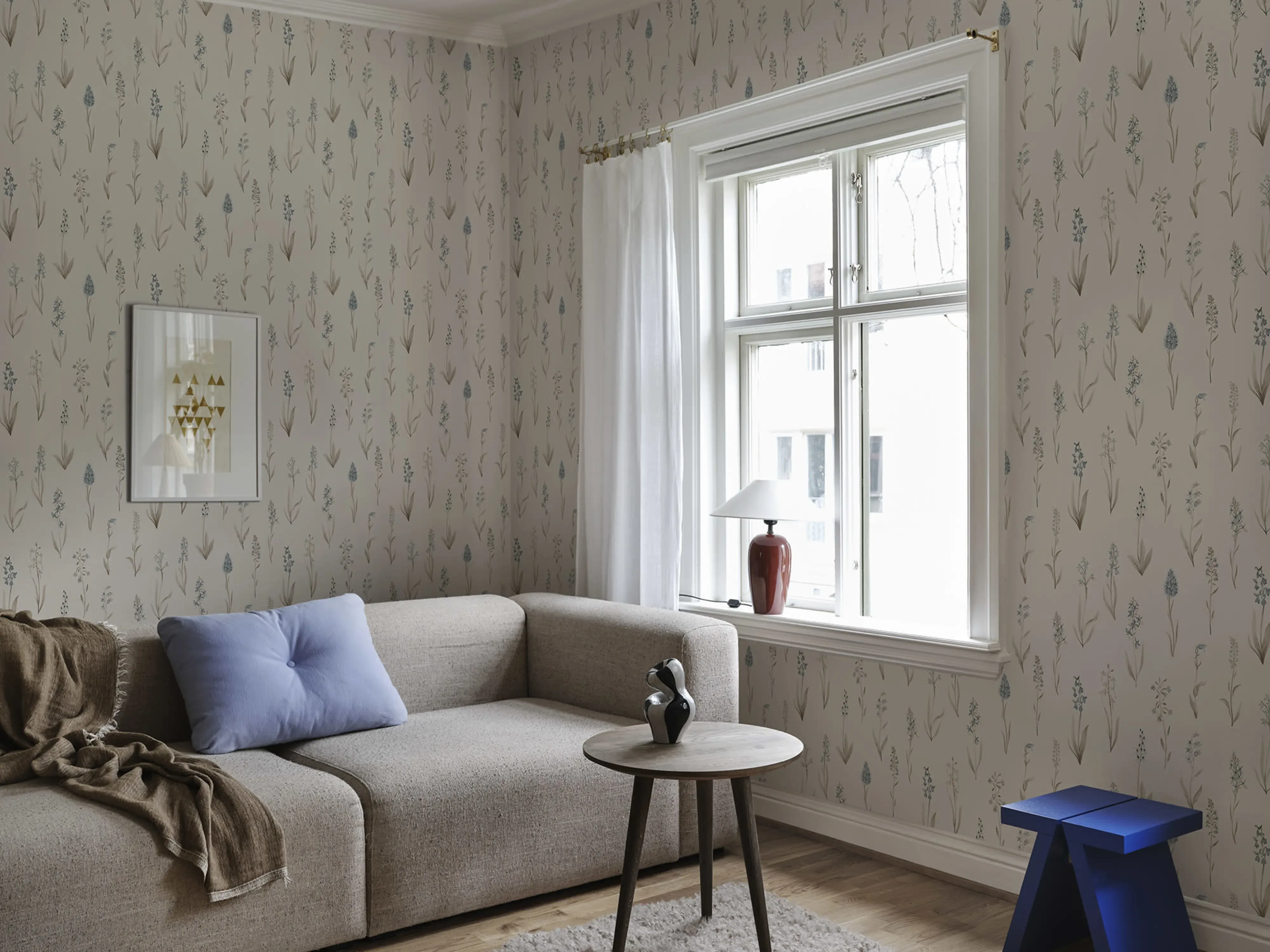 Sandberg Alma in Misty Blue wallpaper (S10336)