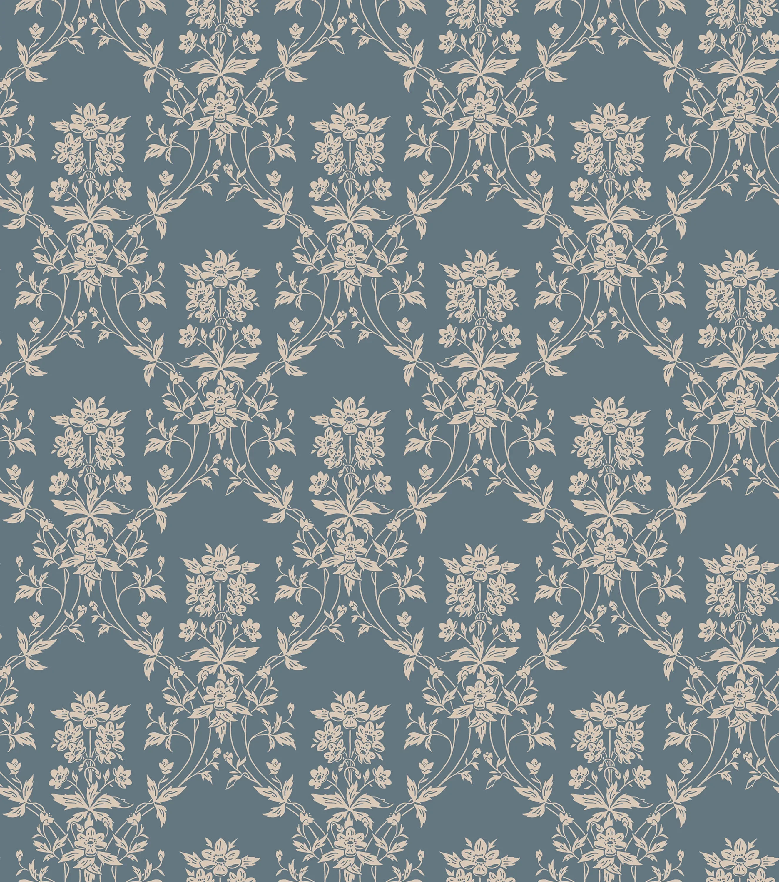 Sandberg Alva in Indigo Blue wallpaper (S10461)